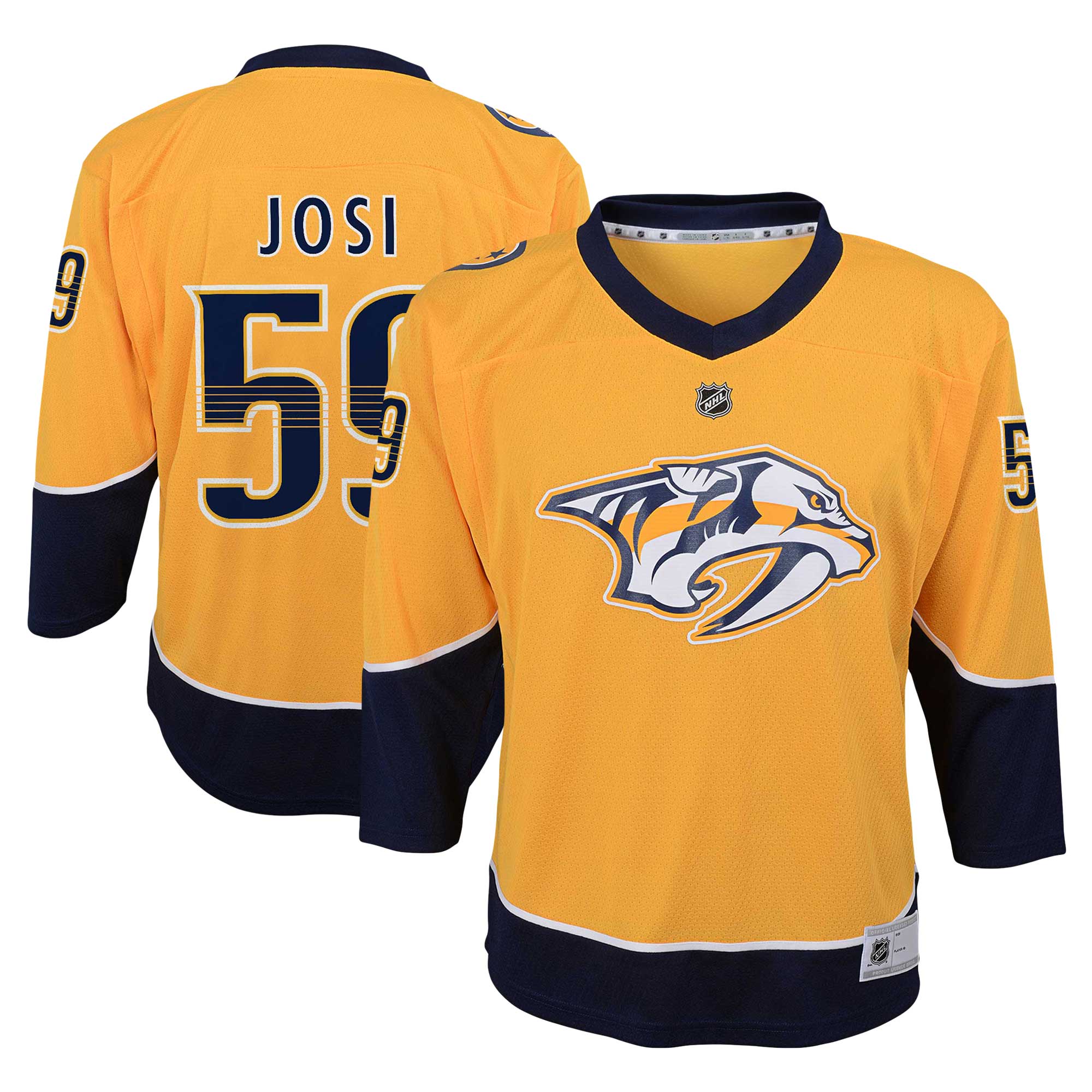Roman Josi Nashville Predators Youth Home Player Jersey - Gold
