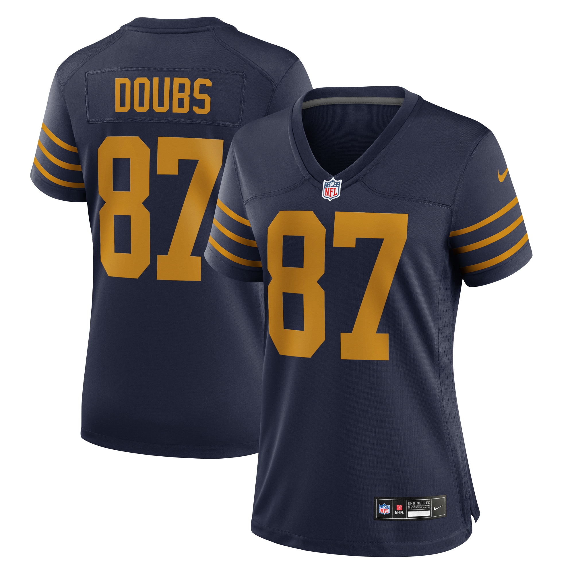 Romeo Doubs Green Bay Packers Women's The 1923 Classic Game Jersey - Navy