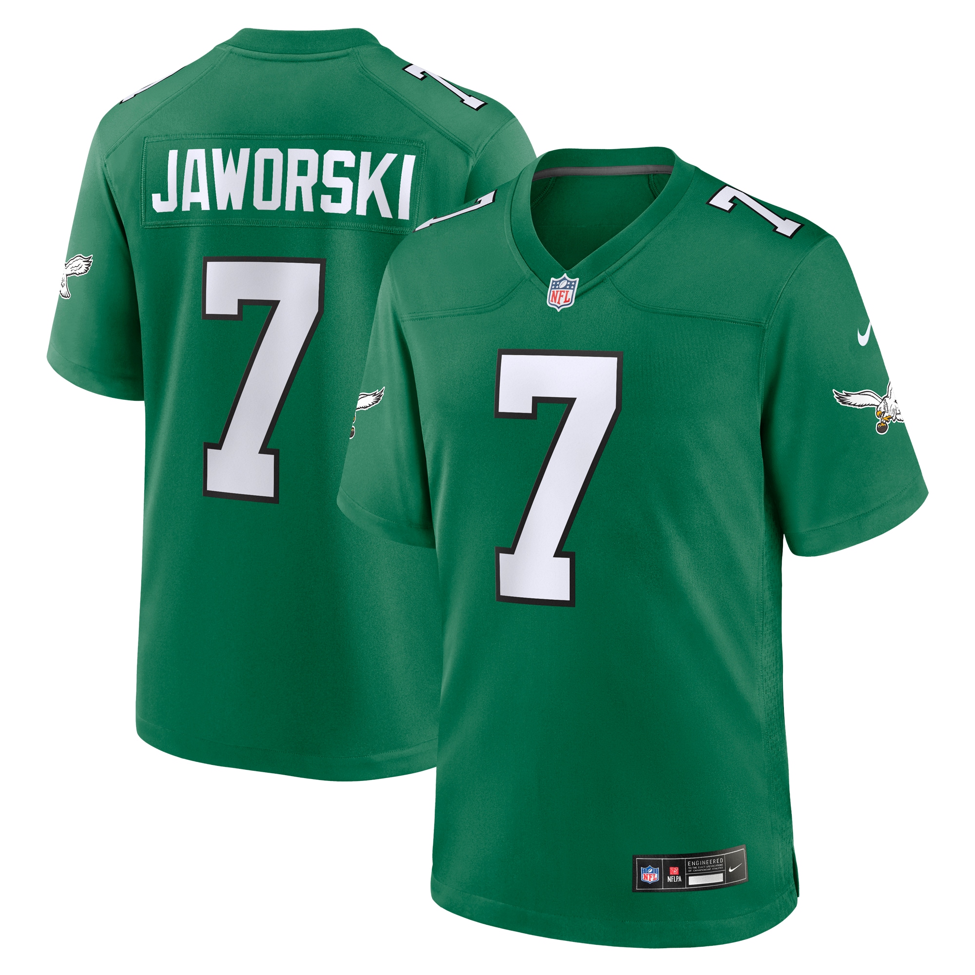 Ron Jaworski Philadelphia Eagles Retired Player Alternate Game Jersey - Kelly Green