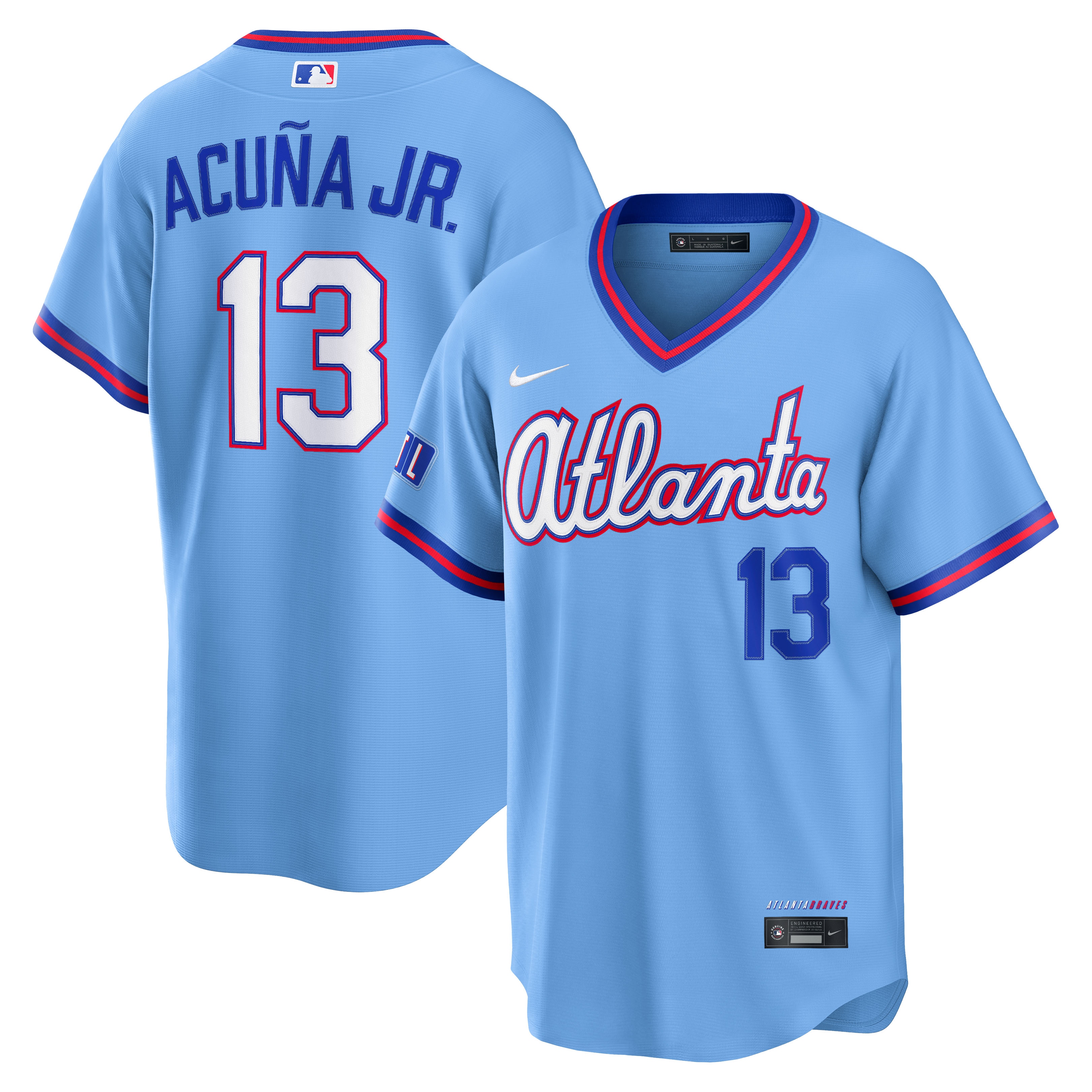 Ronald Acuña Jr. Atlanta Braves 2026 City Connect Stadium Jersey - Powder Blue