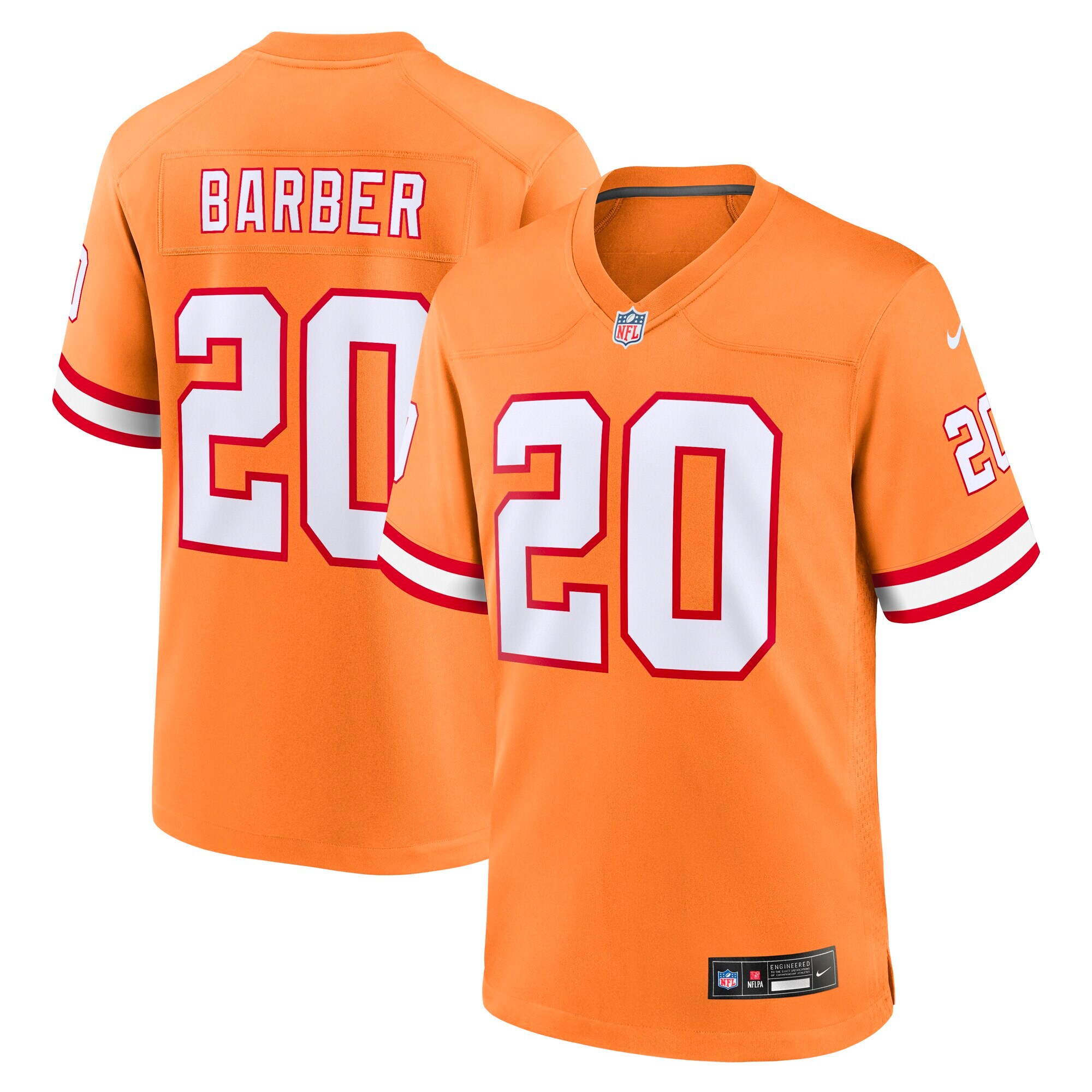 Ronde Barber Tampa Bay Buccaneers Youth Retired Player Game Jersey - Orange