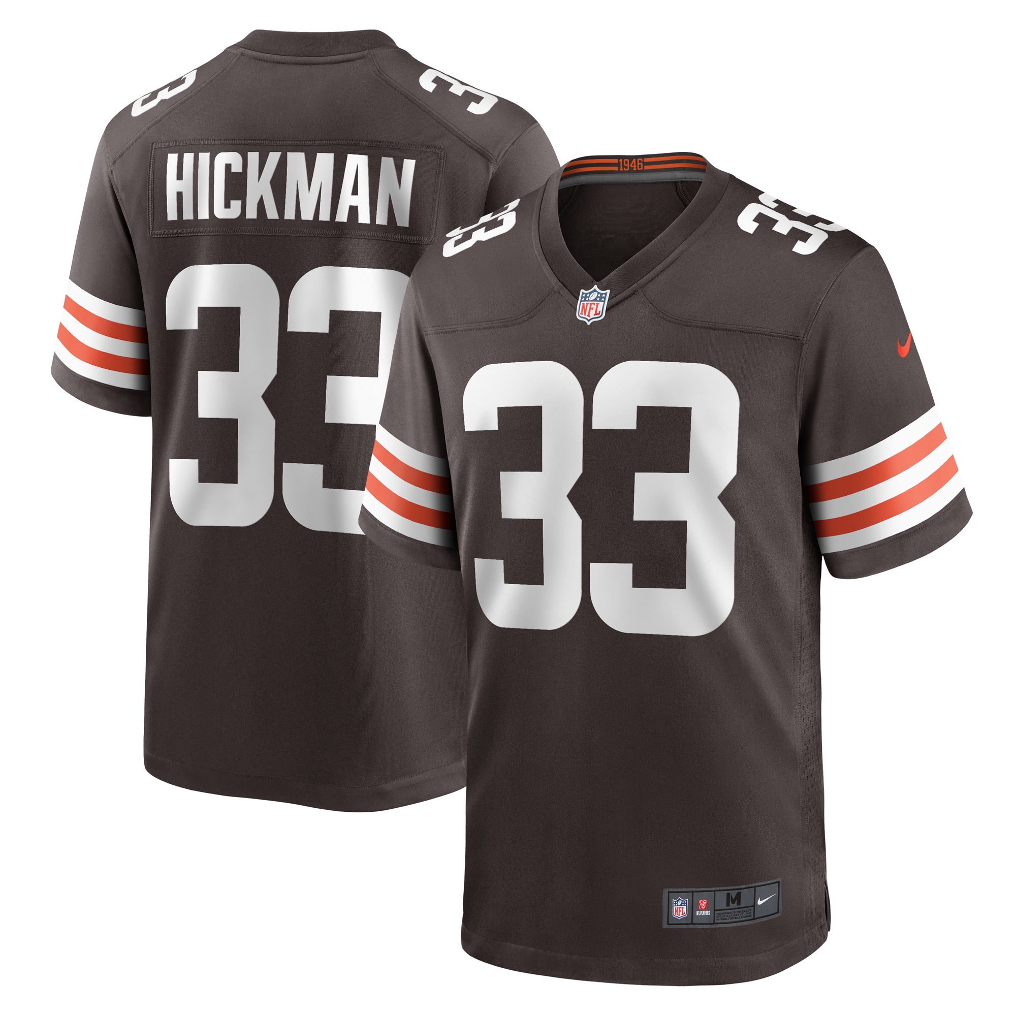 Ronnie Hickman Cleveland Browns Team Game Jersey - Brown