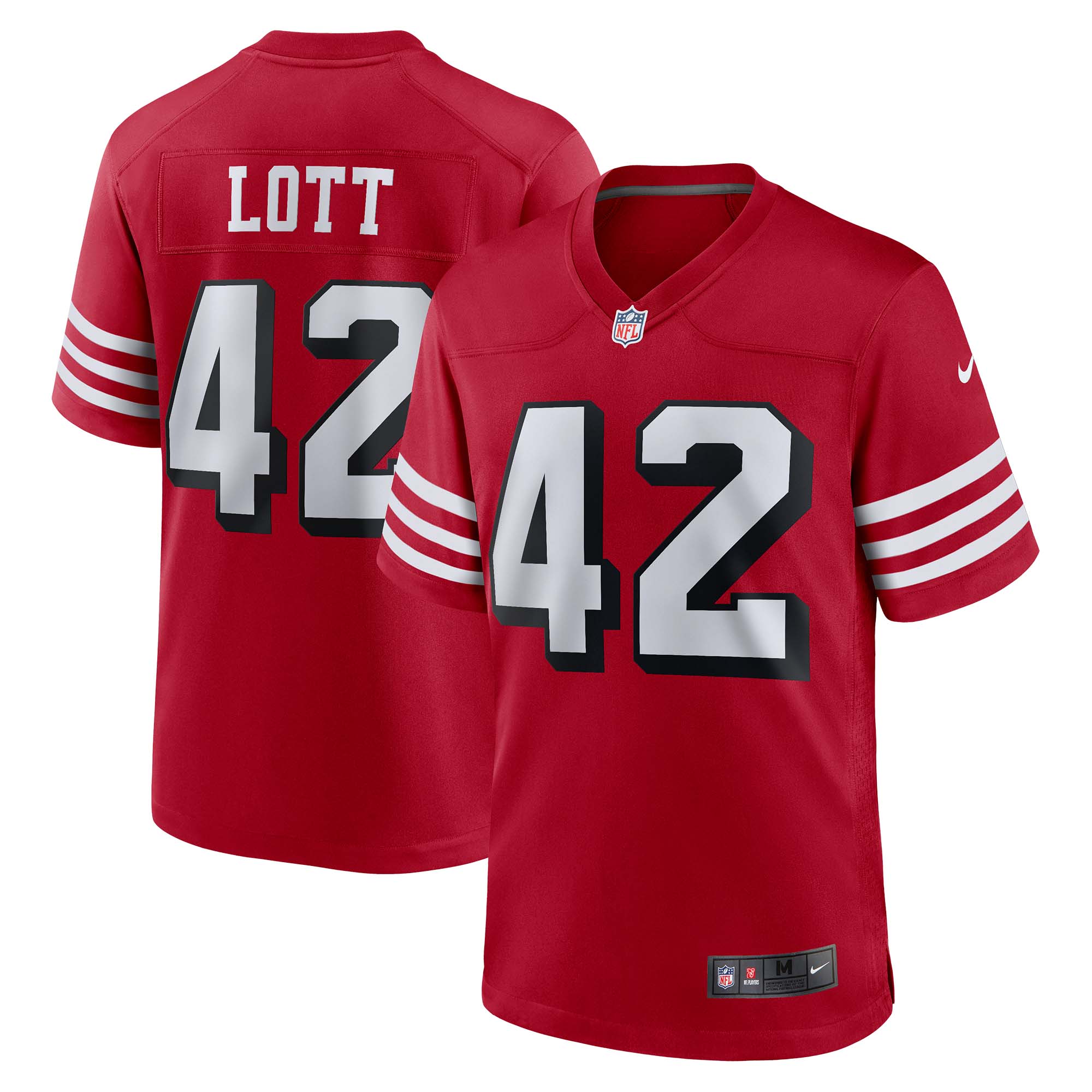 Ronnie Lott San Francisco 49ers Retired Player Alternate Game Jersey - Scarlet