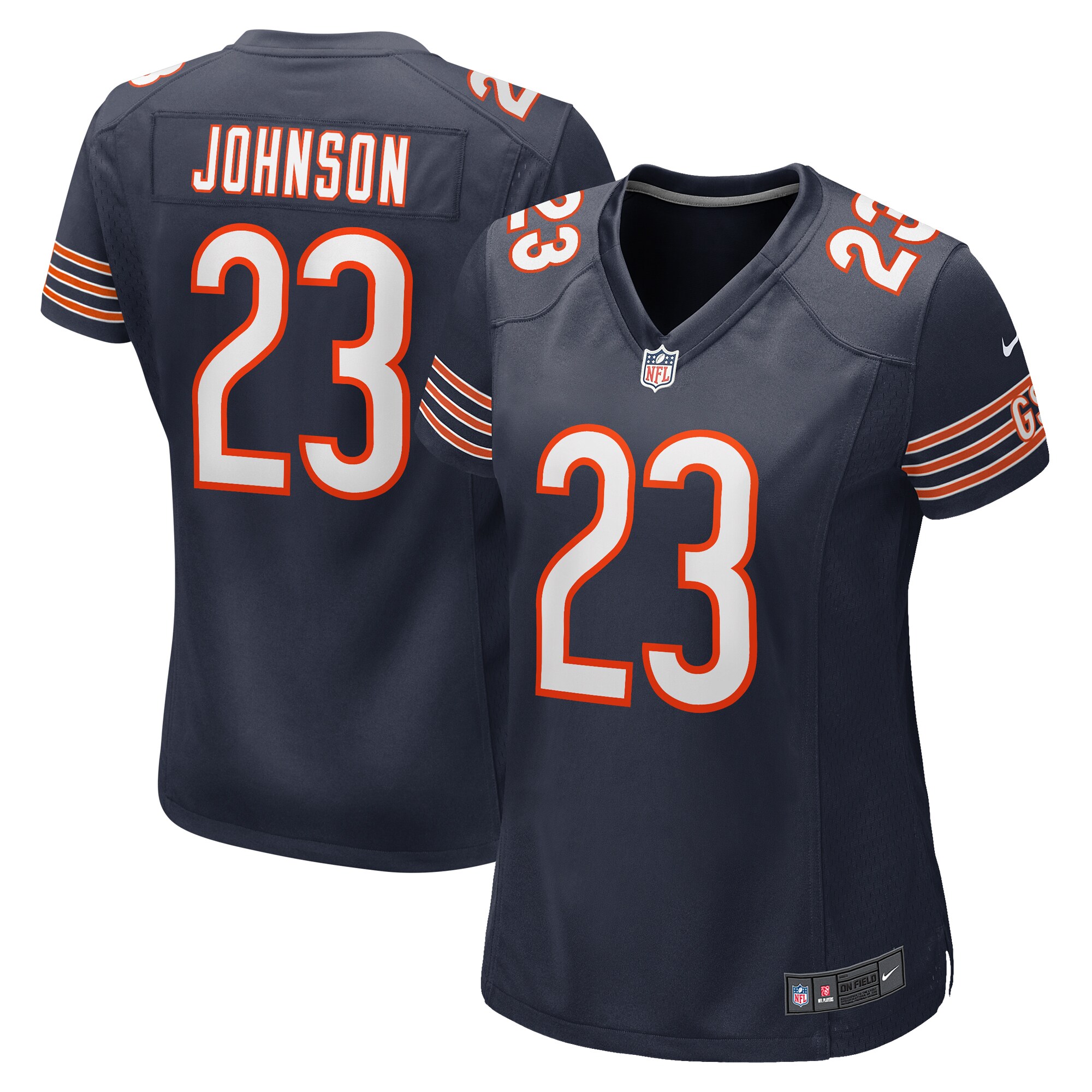 Roschon Johnson Chicago Bears Women's Team Game Jersey - Navy