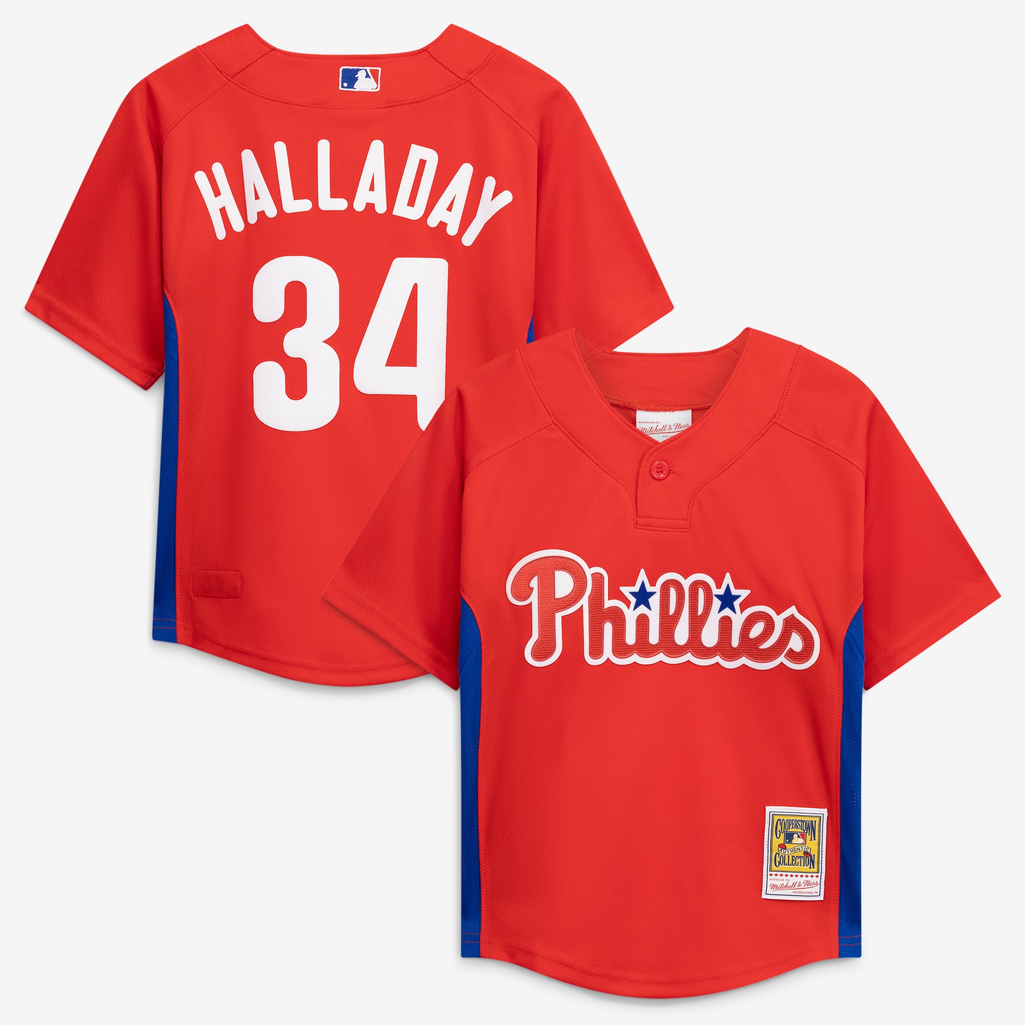 Roy Halladay Philadelphia Phillies Preschool Cooperstown Collection Mesh Batting Practice Jersey - Red
