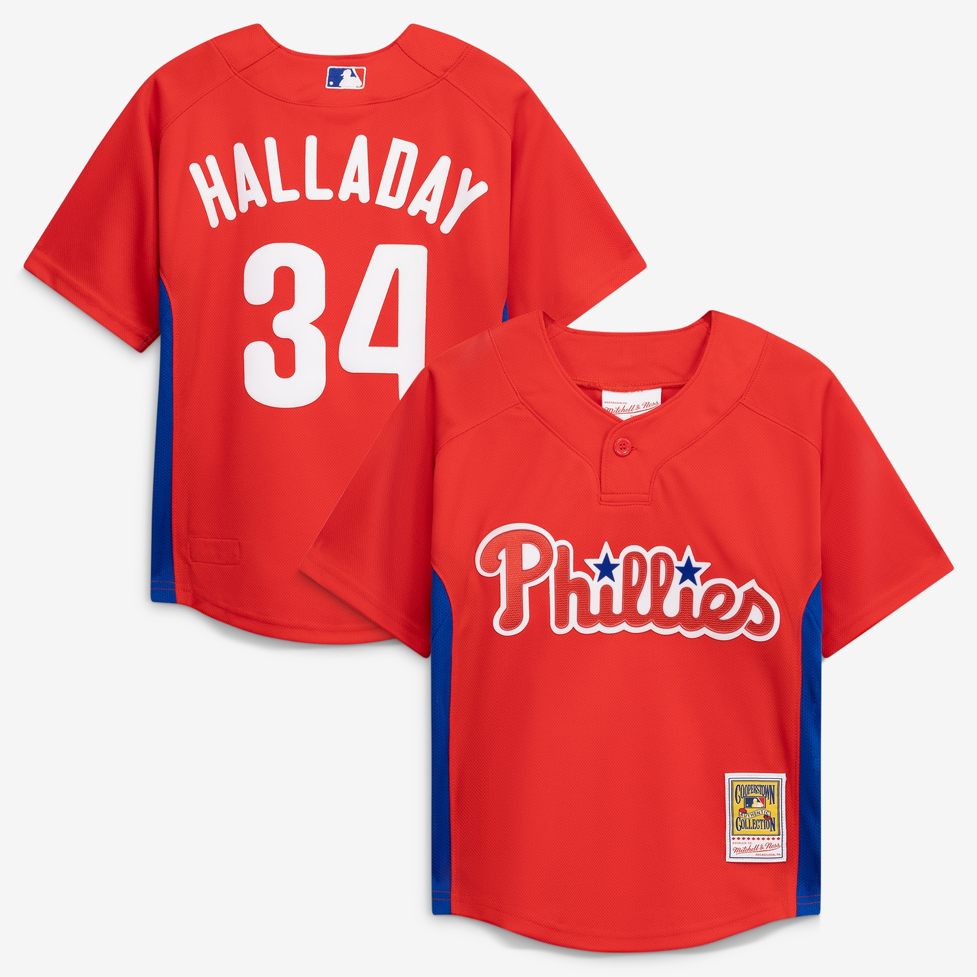 Roy Halladay Philadelphia Phillies Toddler Cooperstown Collection Mesh Batting Practice Jersey - Red