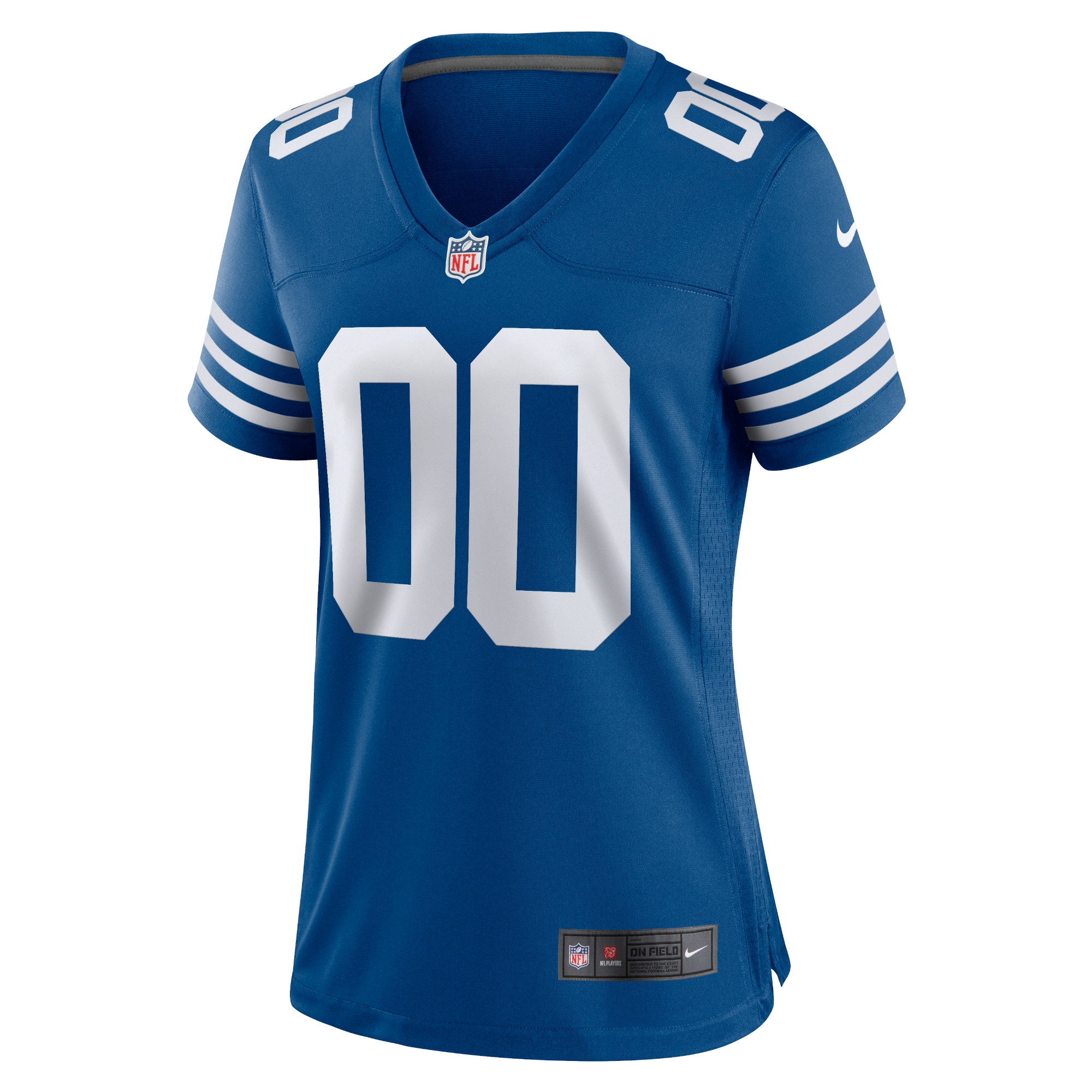 Alternative view of Royal Blue Colts Jersey - Nike Royal Blue Colts Custom Jersey