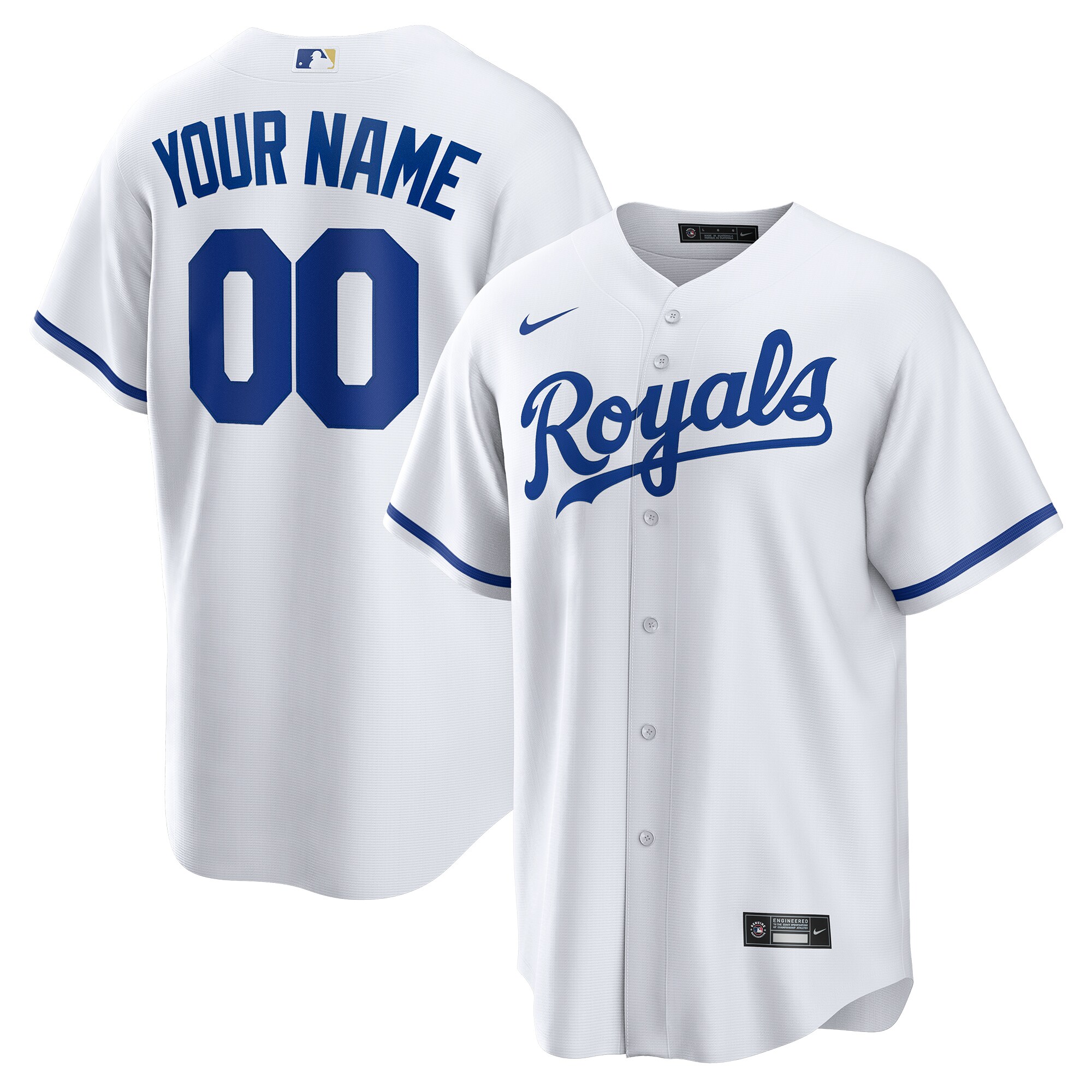 Royals White Home Custom Jersey - Nike - MLB Personalized