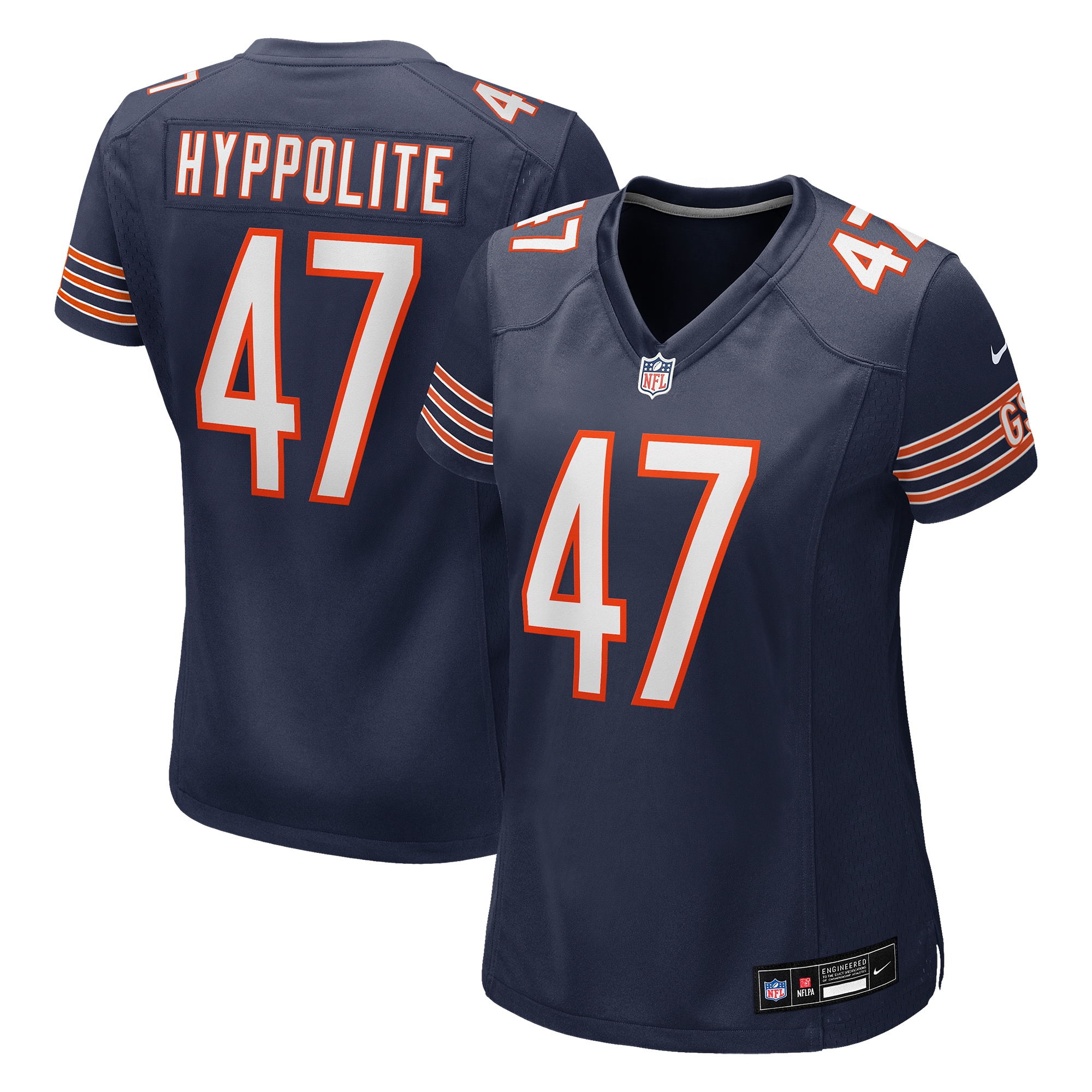 Ruben Hyppolite II Chicago Bears Women's Team Game Jersey - Navy