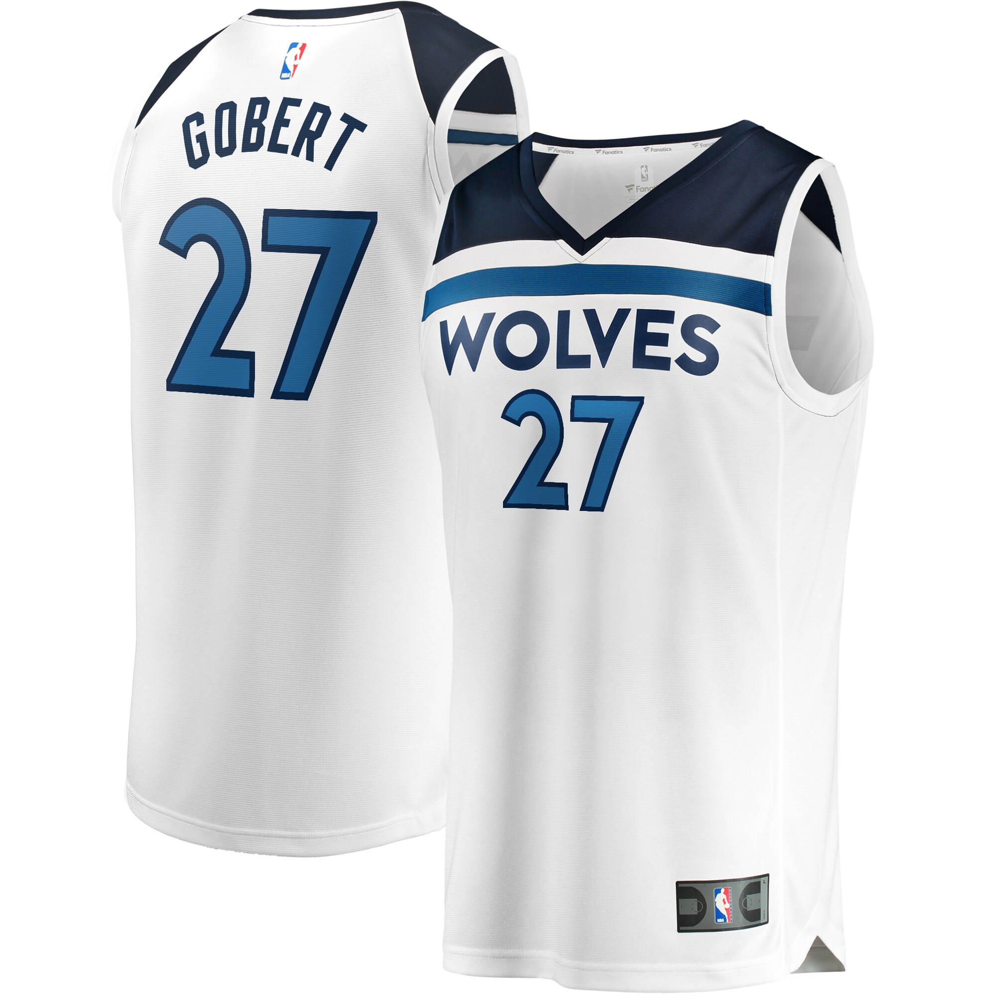 Rudy Gobert Minnesota Timberwolves Fanatics Fast Break Player Jersey - Association Edition - White