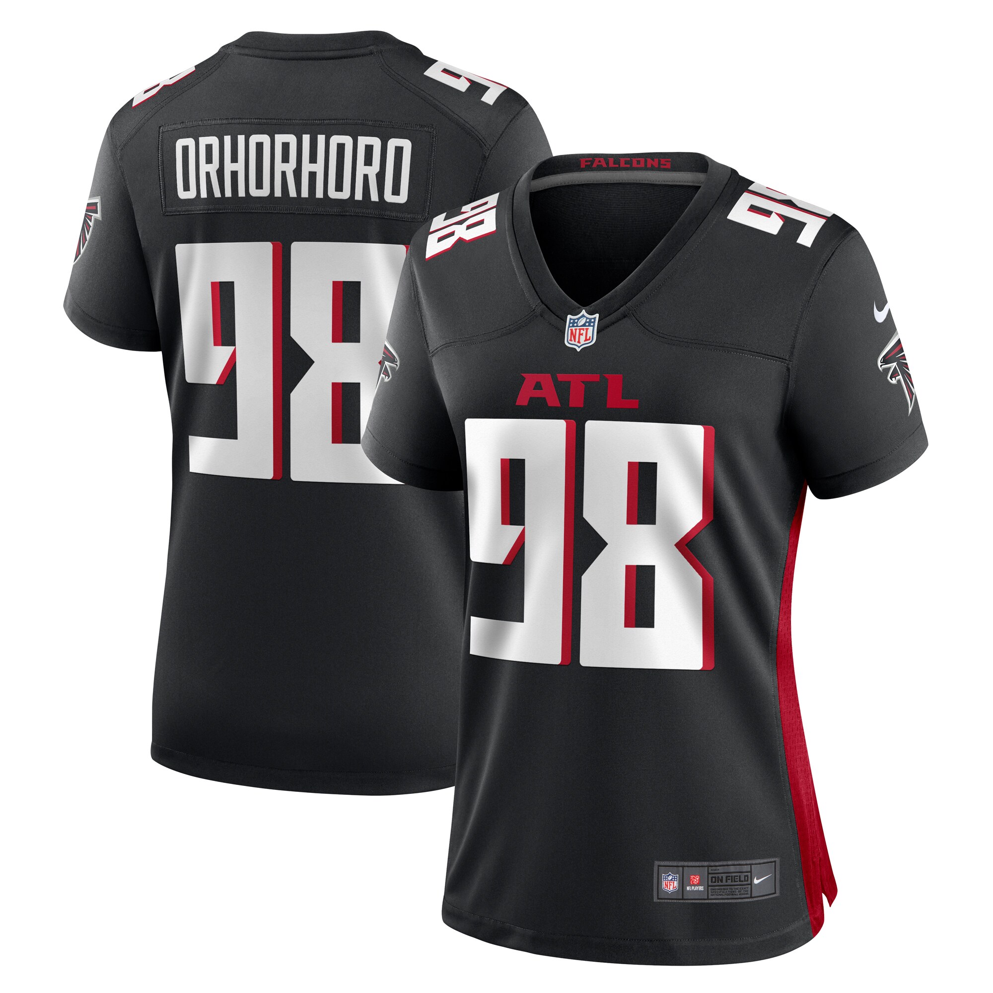Ruke Orhorhoro Atlanta Falcons Women's Game Jersey - Black