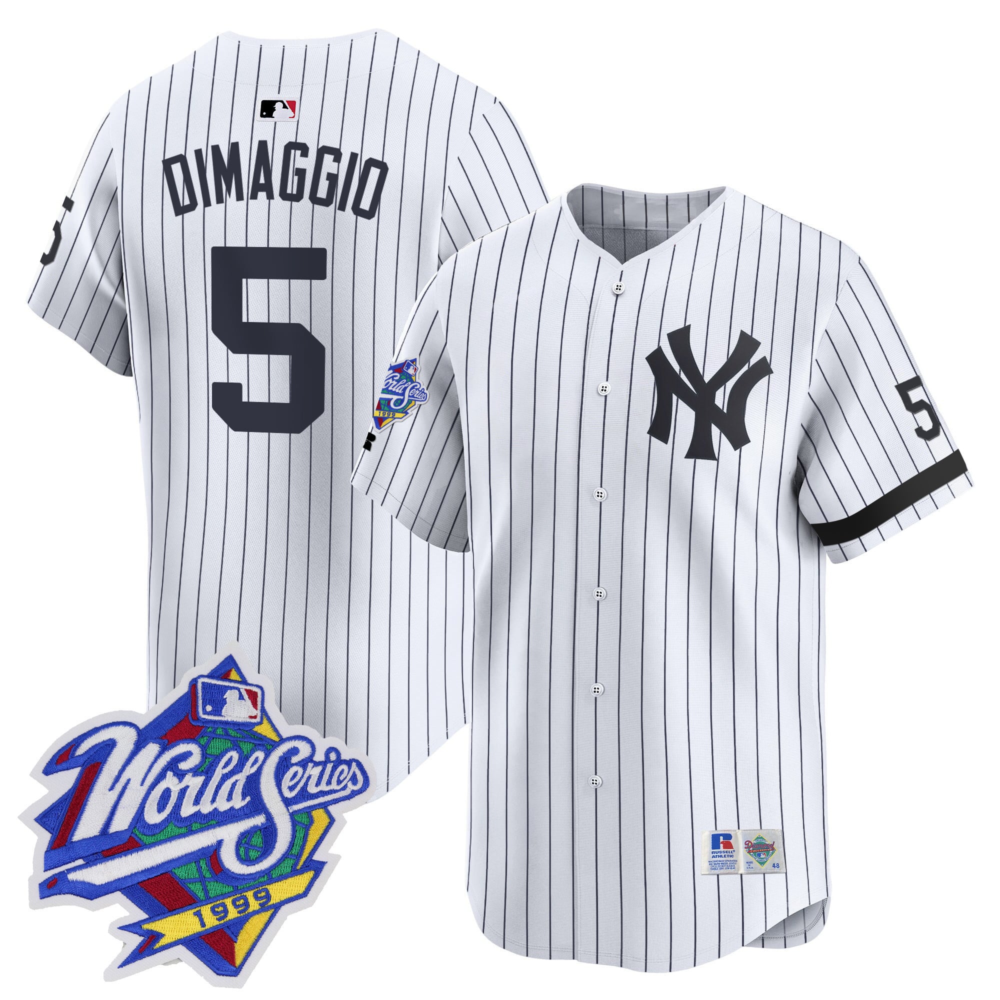 Russell DiMaggio Yankees 1999 Jersey - Pinstripe Replica