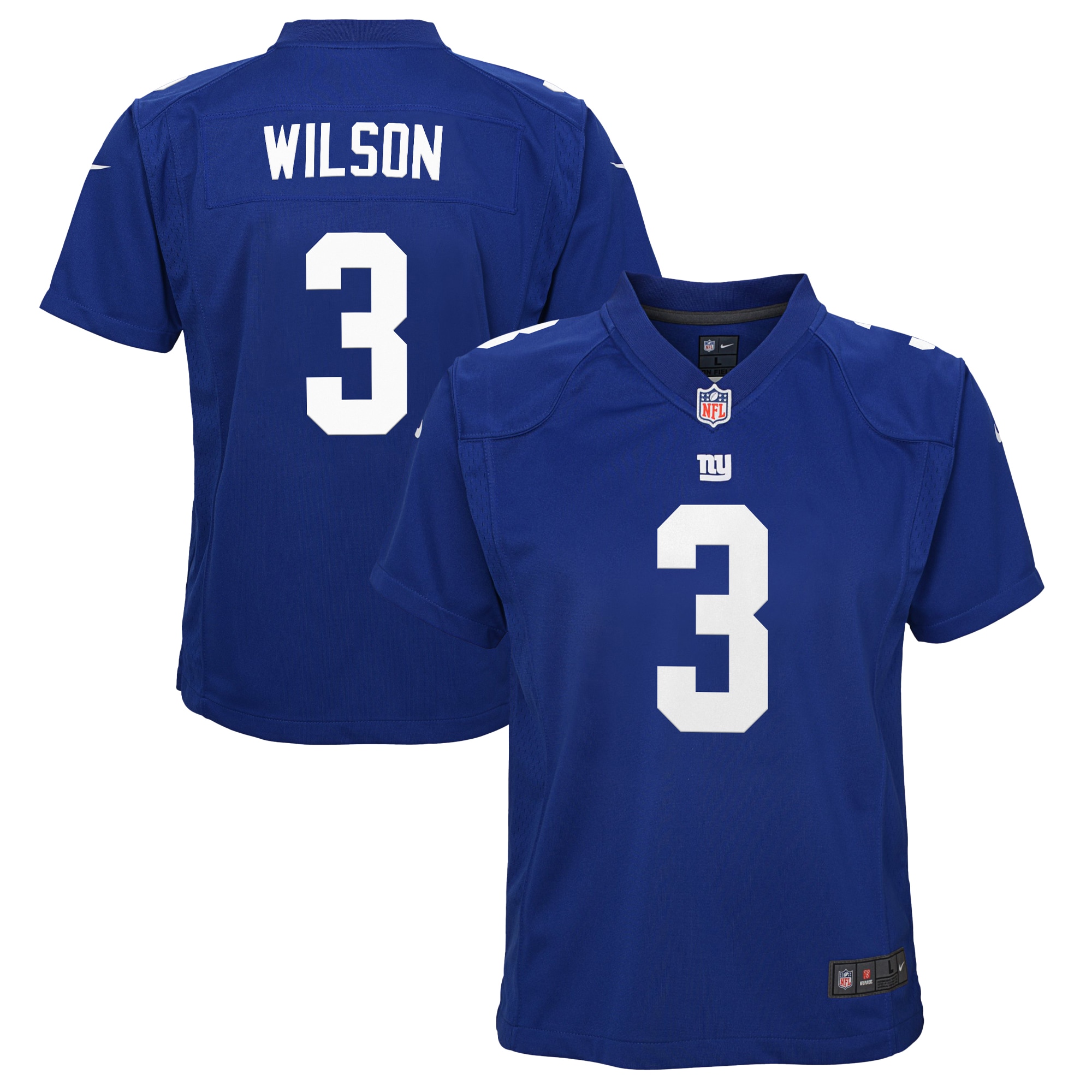 Russell Wilson New York Giants Youth Game Jersey - Royal