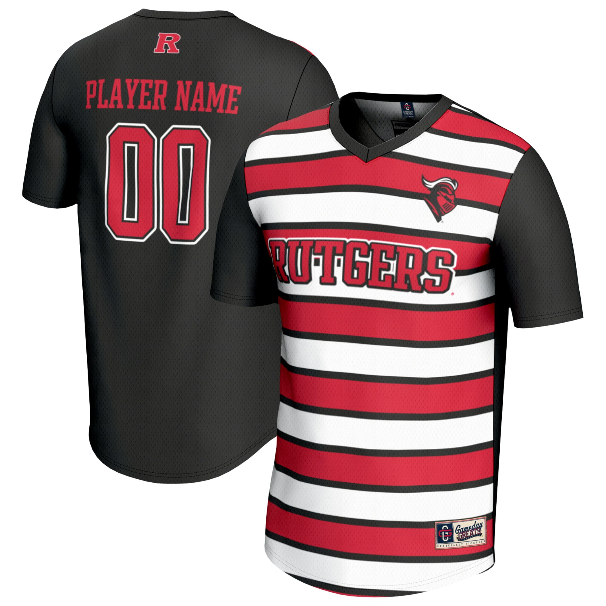 Rutgers Scarlet Knights GameDay Greats Youth Pick-A-Player NIL Men's Soccer Jersey - Black