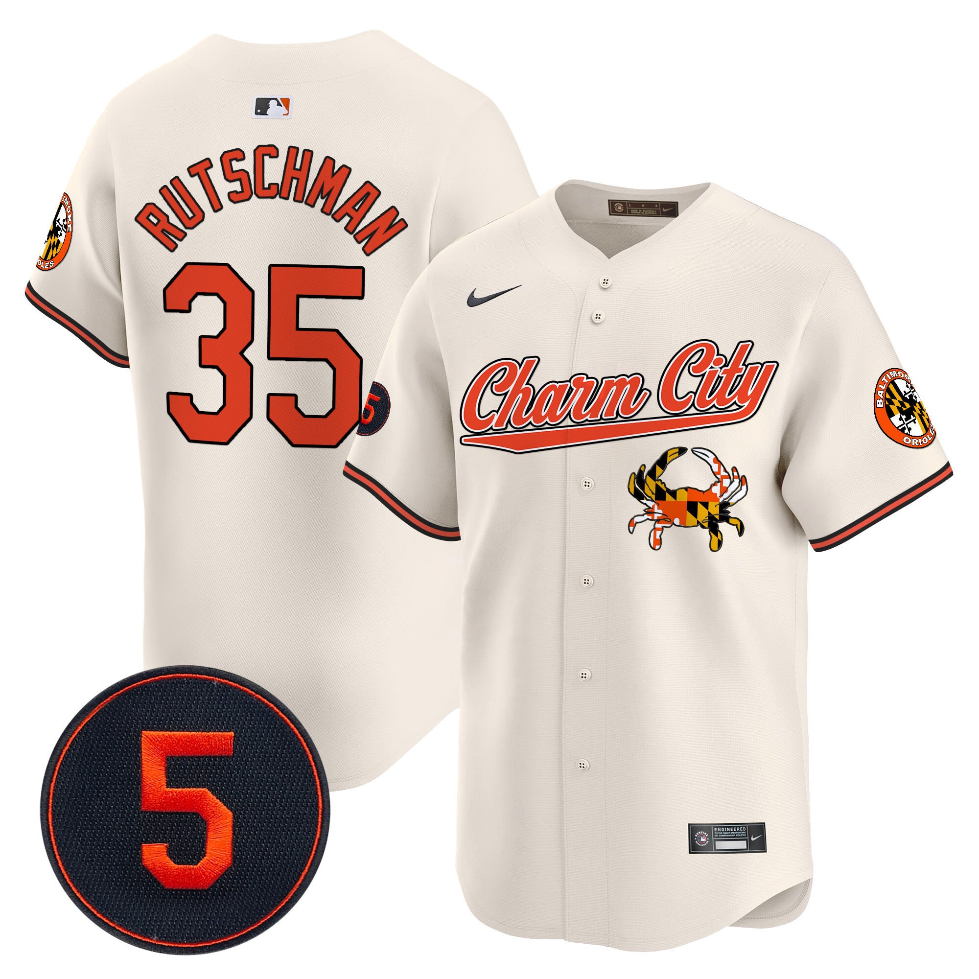 Rutschman Orioles Charm City Jersey - Rutschman Orioles ‘Charm City’