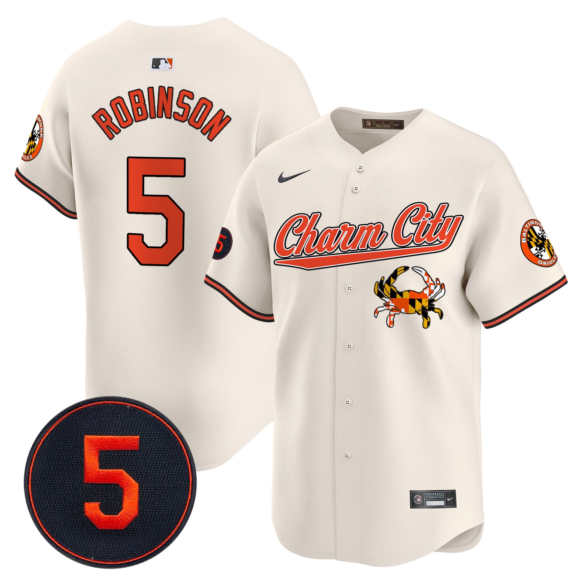 Alternative view of Rutschman Orioles Charm City Jersey - Rutschman Orioles ‘Charm City’