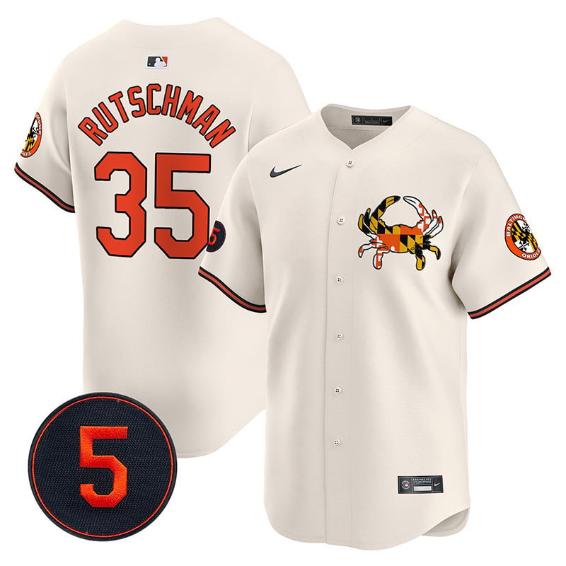 Rutschman Orioles Cream Jersey - Nike - Crab Patch Edition