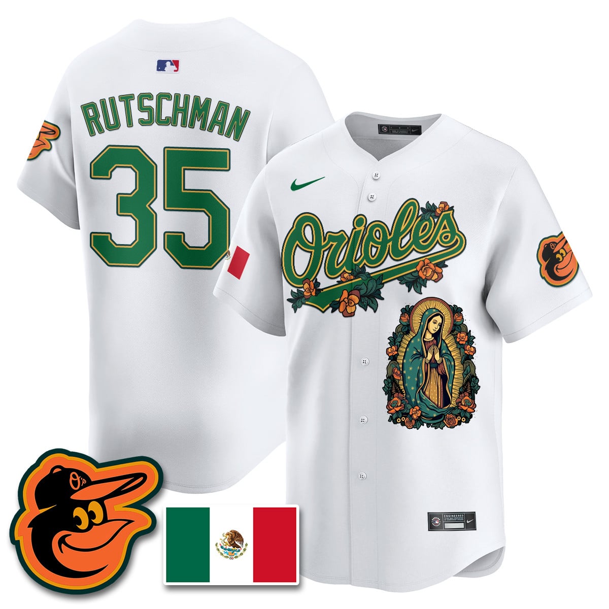 Rutschman Orioles Mexican Jersey - Nike Rutschman Orioles Jersey