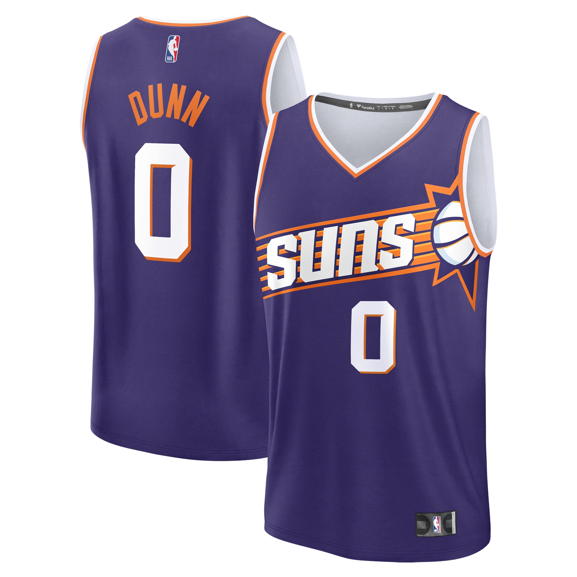 Ryan Dunn Phoenix Suns Fanatics Youth 2024 Draft Fast Break Player Jersey - Icon Edition - Purple