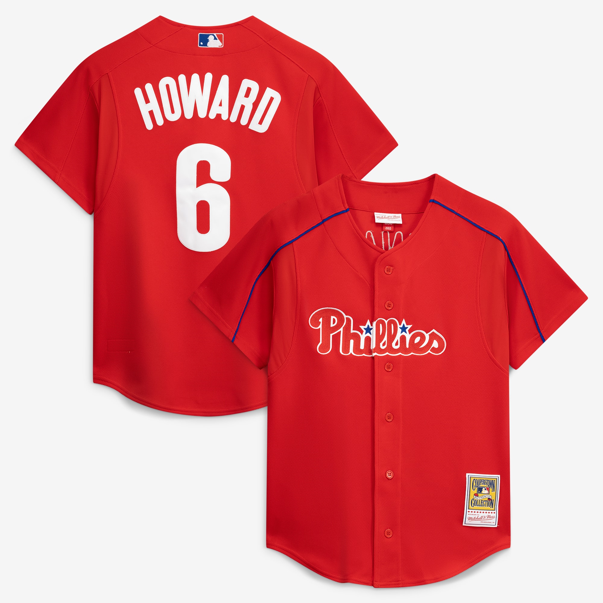 Ryan Howard Philadelphia Phillies Cooperstown Collection Batting Practice Jersey – Red