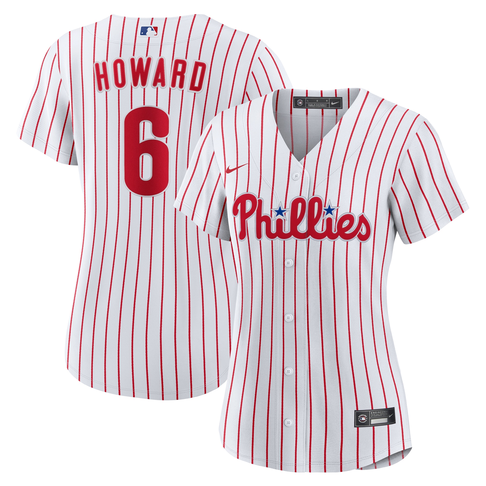 Ryan Howard Philadelphia Phillies Women's Jersey - White