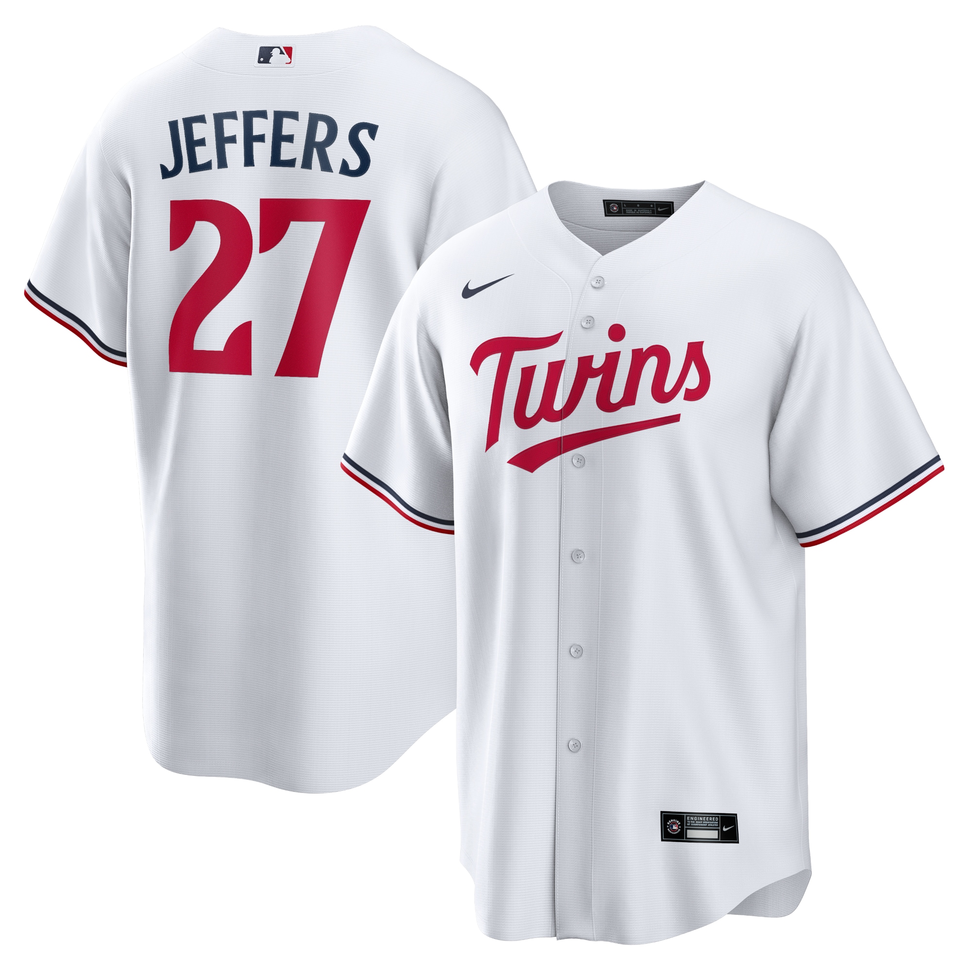 Ryan Jeffers Minnesota Twins Home Player Jersey - White