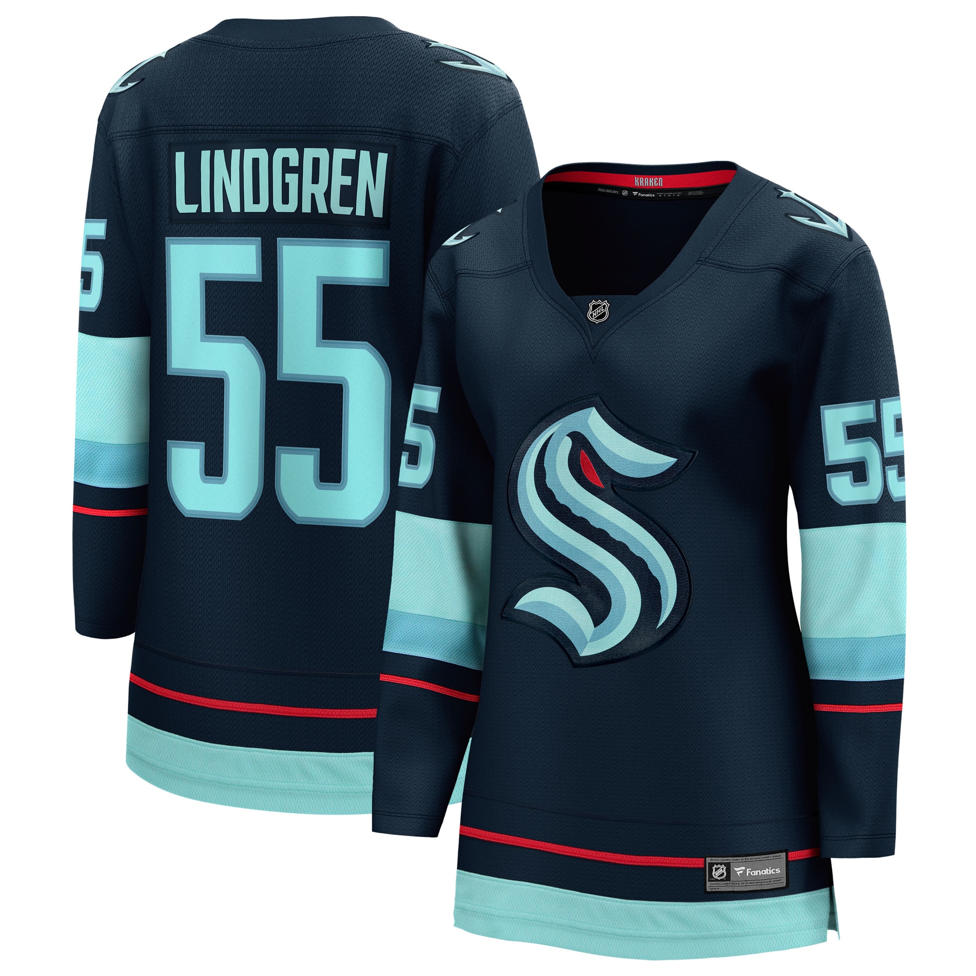 Ryan Lindgren Seattle Kraken Fanatics Women's Home Breakaway Jersey - Deep Sea Blue