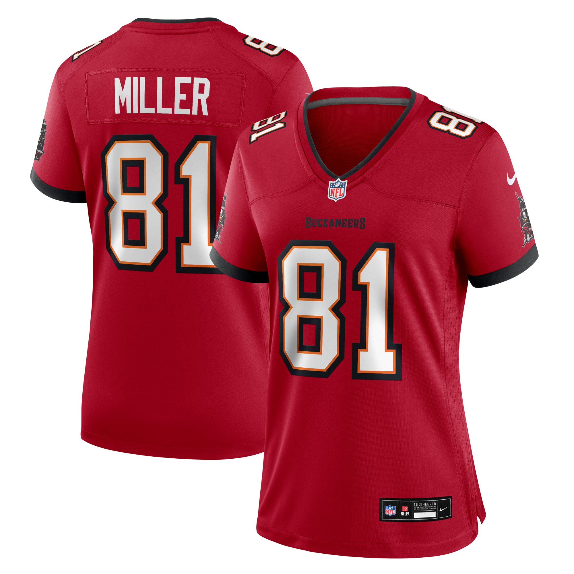 Ryan Miller Tampa Bay Buccaneers Women's Team Game Jersey - Red