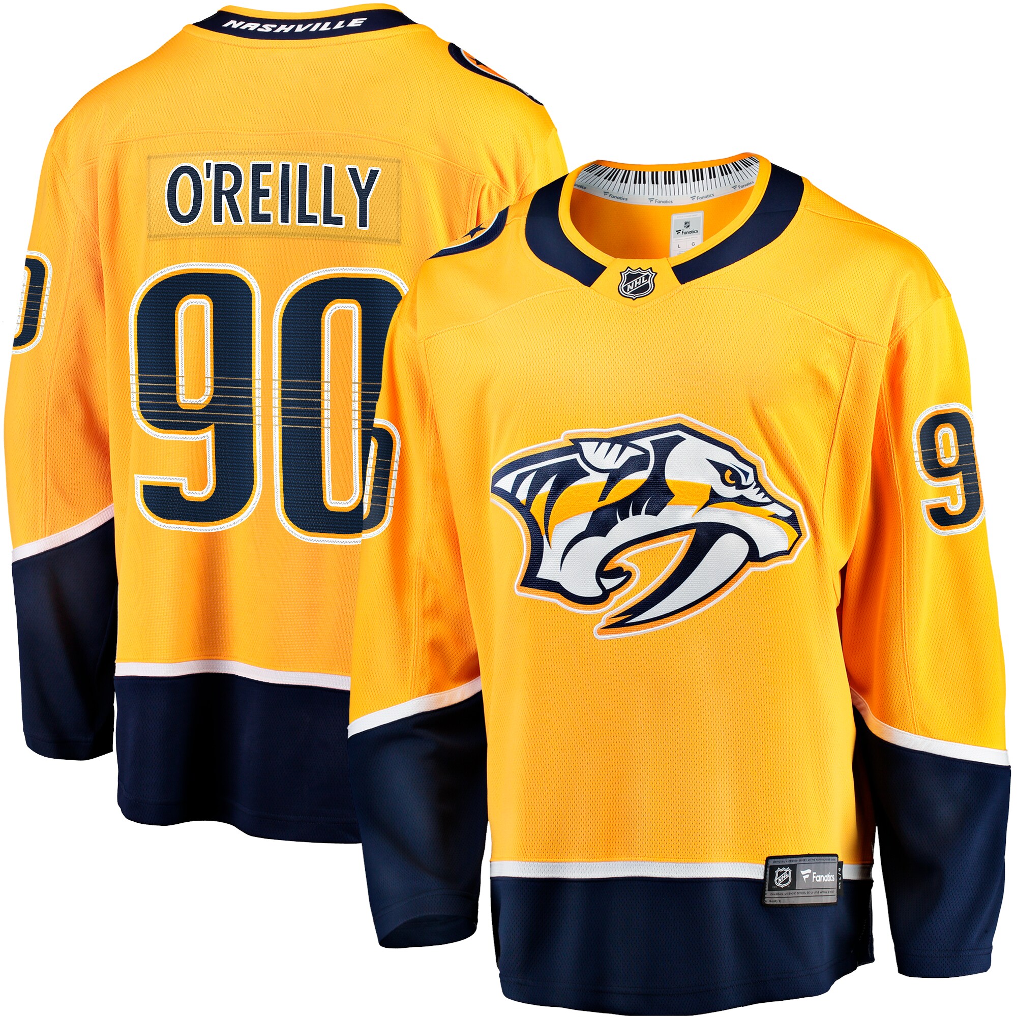Ryan O'Reilly Nashville Predators Fanatics Breakaway Jersey - Gold