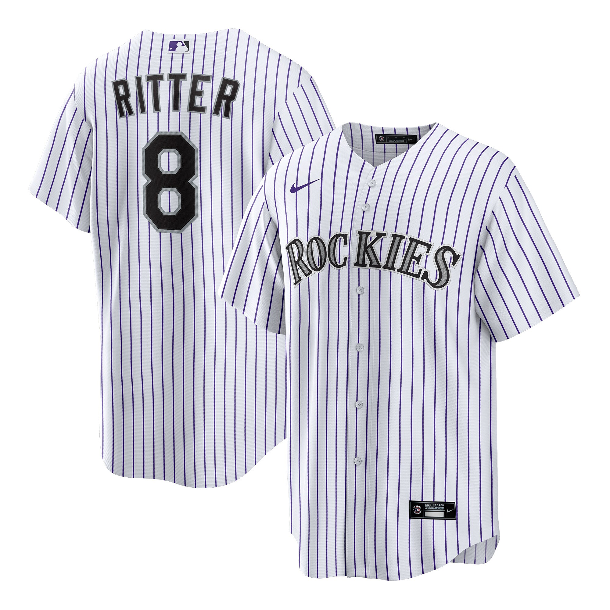 Ryan Ritter Colorado Rockies Home Jersey - White
