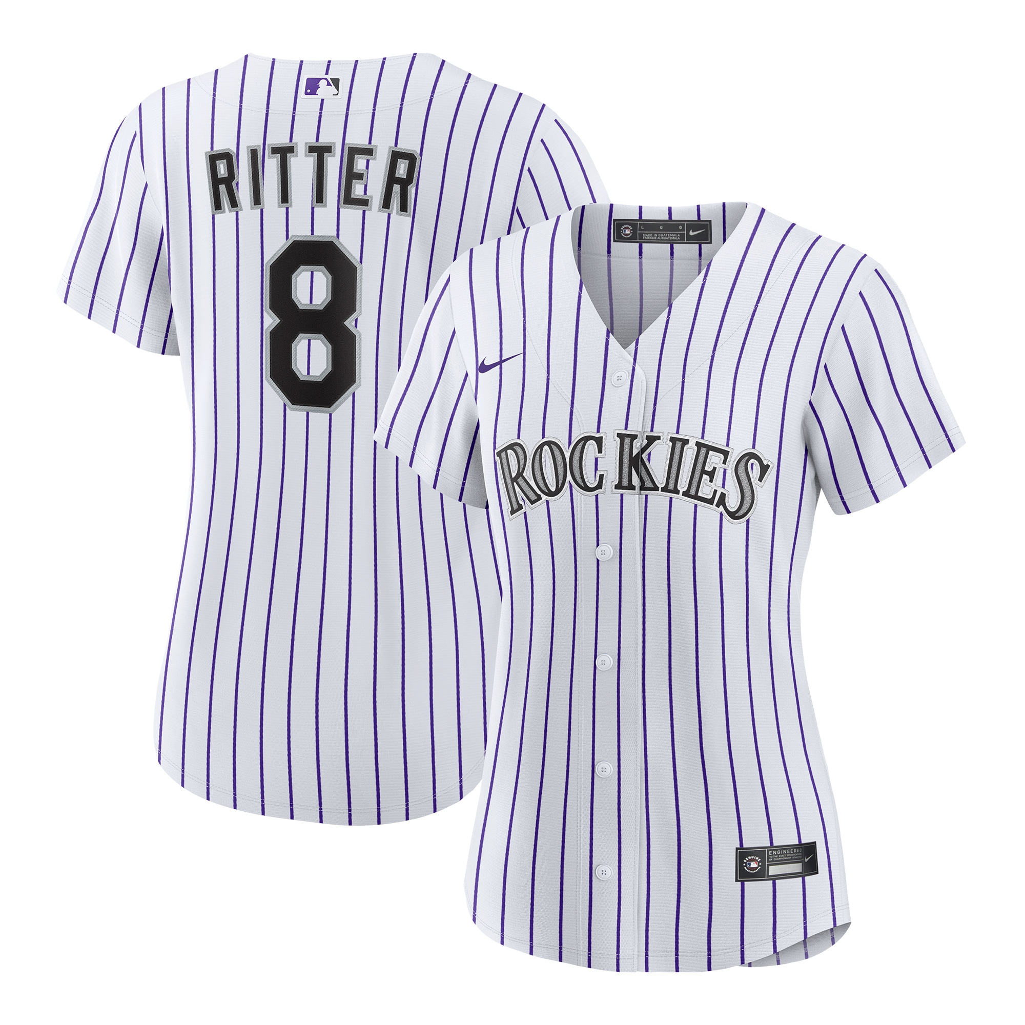 Ryan Ritter Colorado Rockies Women's Home Jersey - White