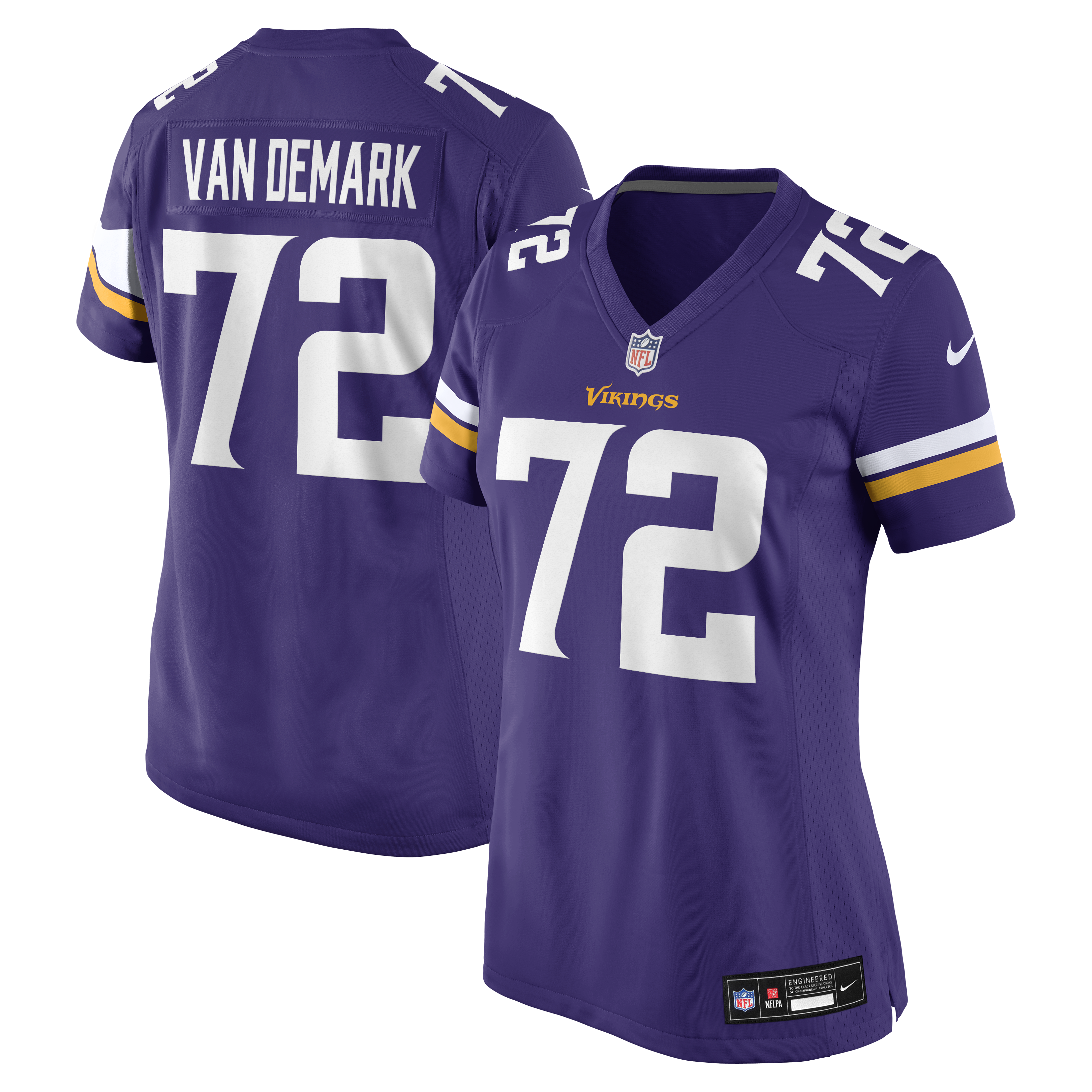 Ryan Van Demark Minnesota Vikings Women's Team Game Jersey - Purple