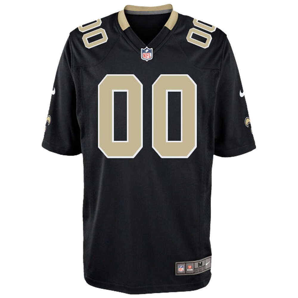 Alternative view of Saints Black Custom Jersey nike personalize - Nike Saints Black Custom