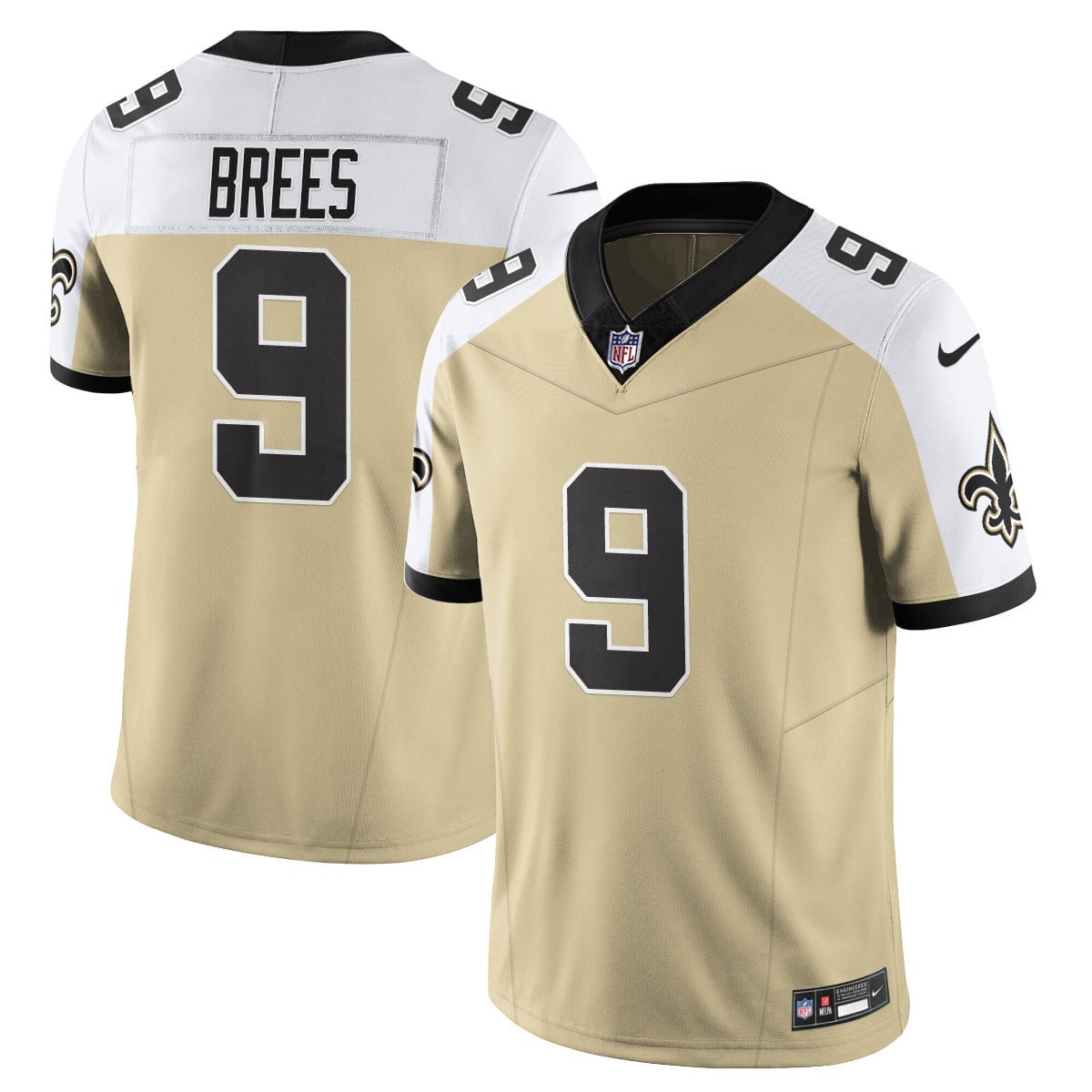 Saints Brees #9 Gold Jersey - Nike - Limited Edition