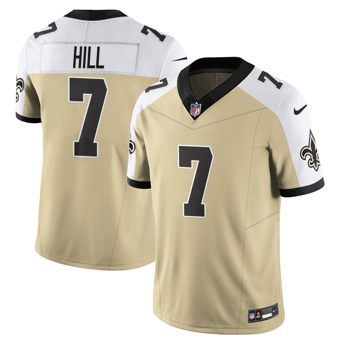 Alternative view of Saints Brees #9 Gold Jersey - Nike - Limited Edition