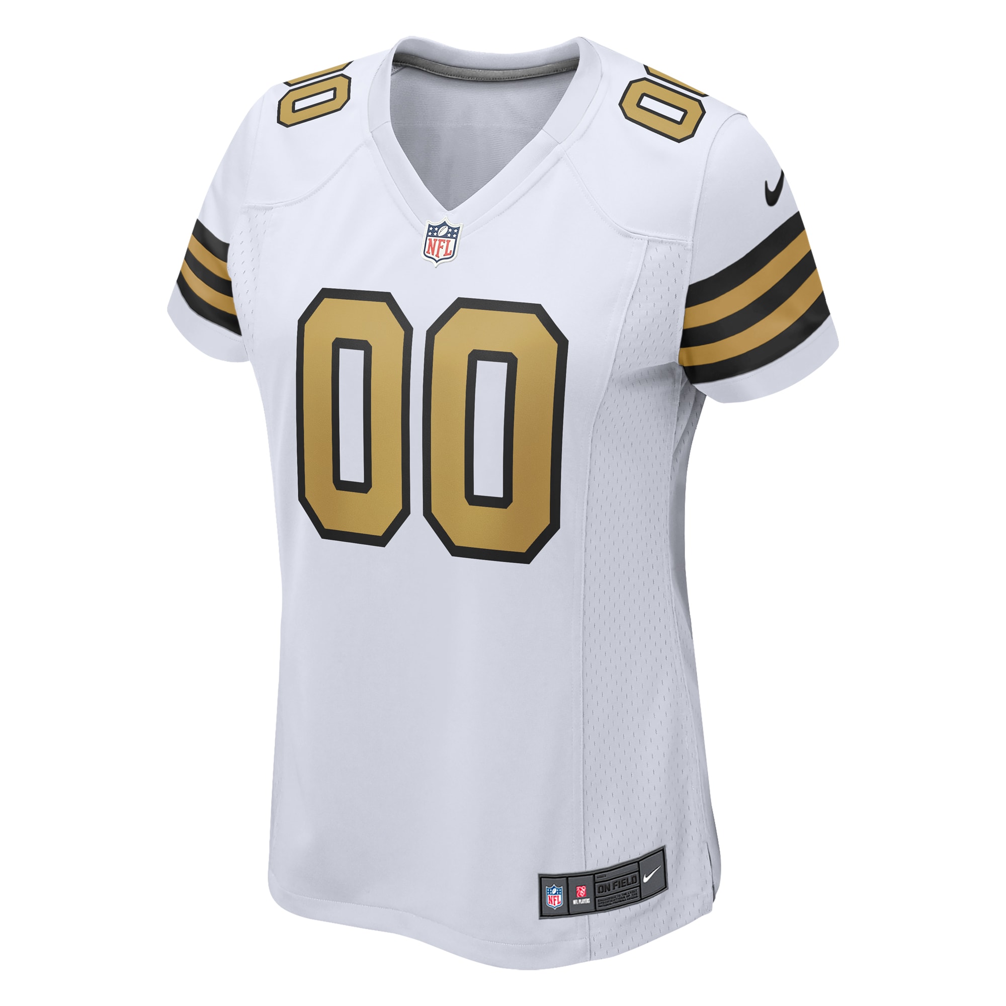 Alternative view of Saints White Custom Women’s Jersey - Nike - Personalized