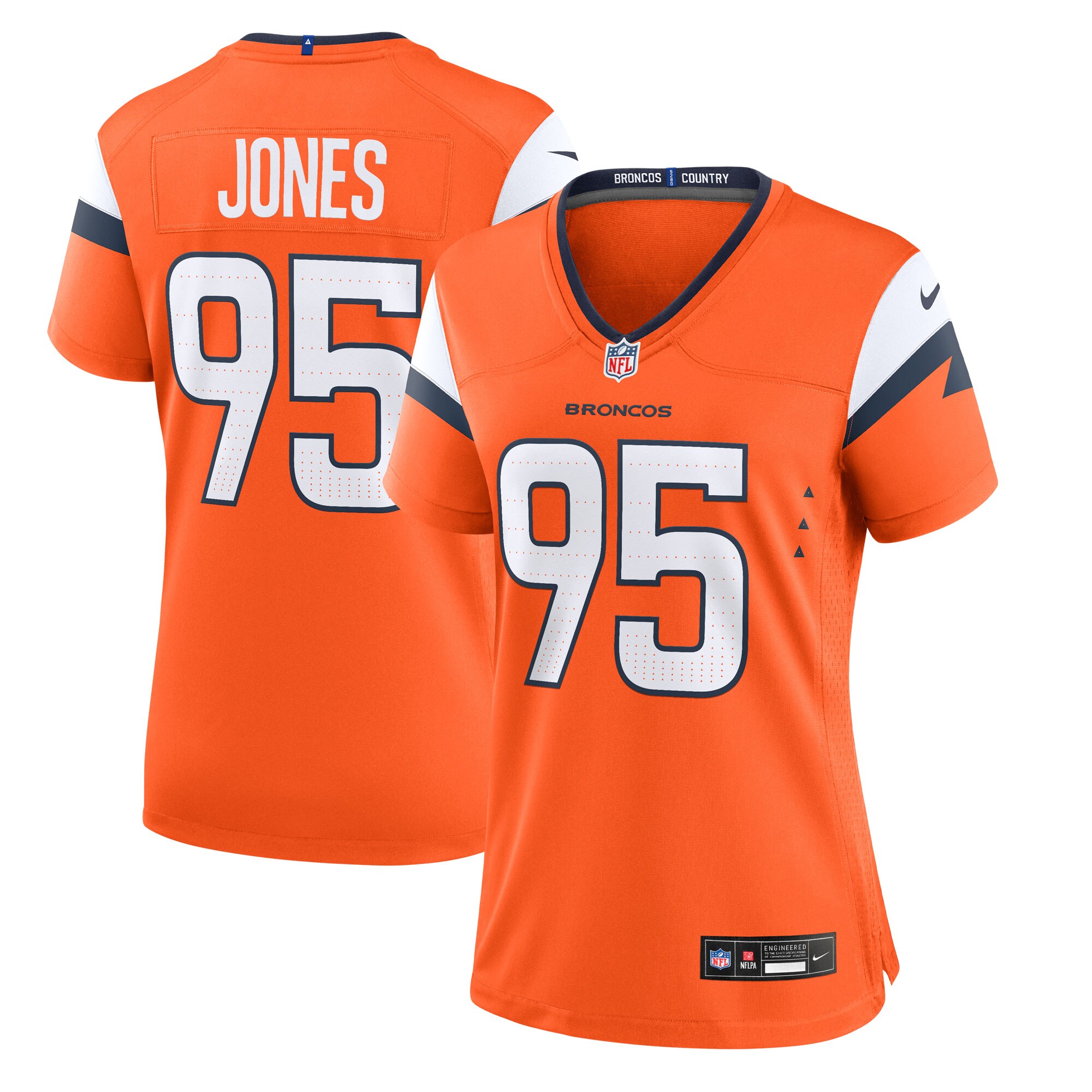 Sai'vion Jones Denver Broncos Women's Team Game Jersey - Orange