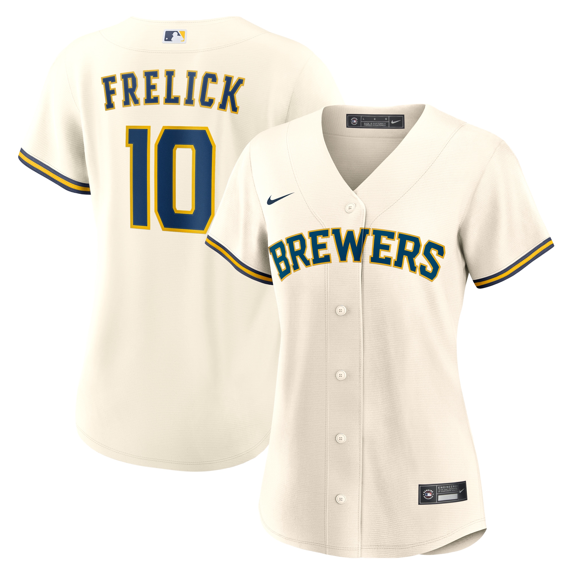 Sal Frelick Milwaukee Brewers Women's Home Jersey - Cream