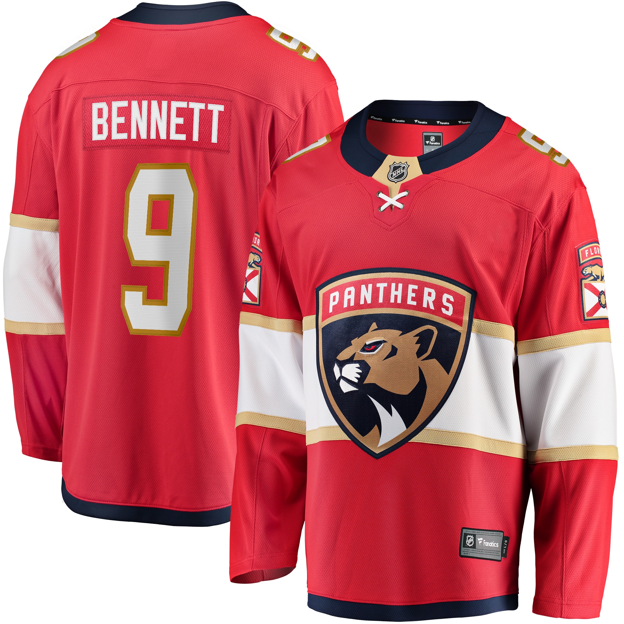 Sam Bennett Florida Panthers Fanatics Home Breakaway Jersey - Red