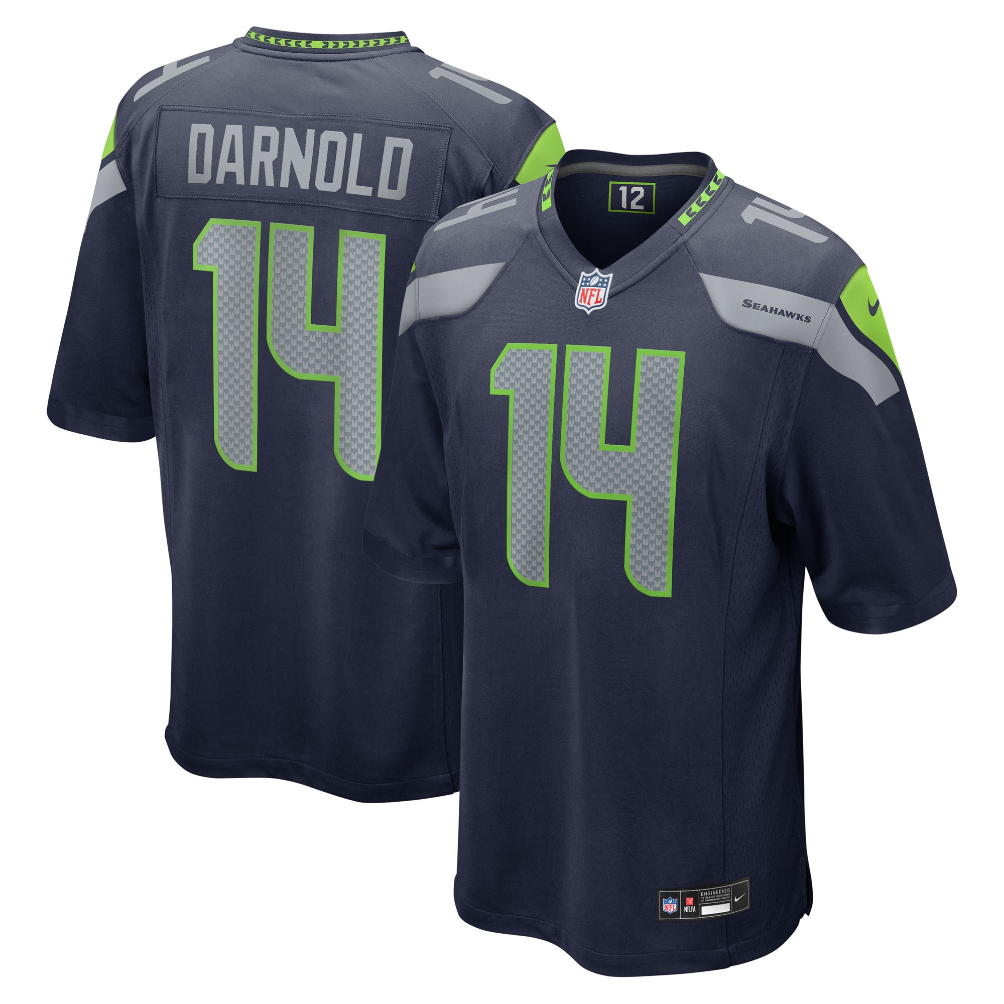 Sam Darnold Seattle Seahawks Youth Team Game Jersey - College Navy