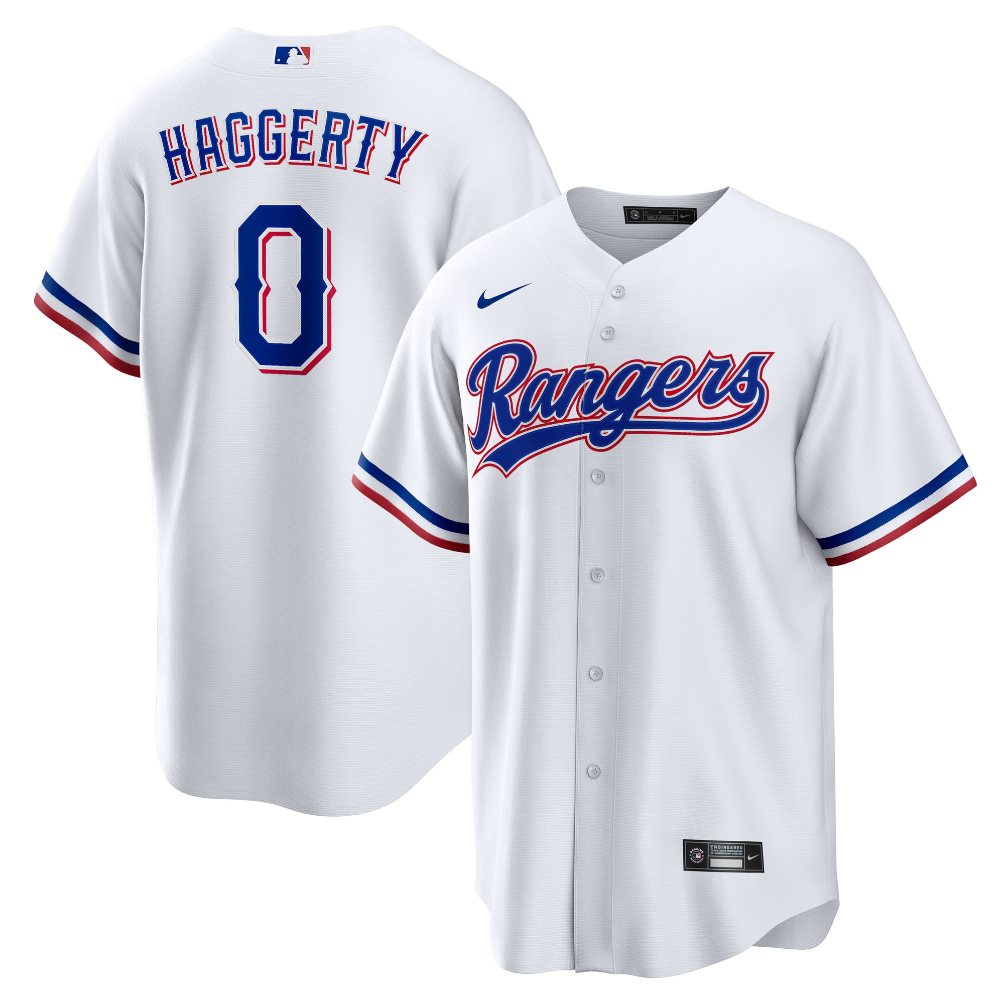 Sam Haggerty Texas Rangers Home Jersey - White