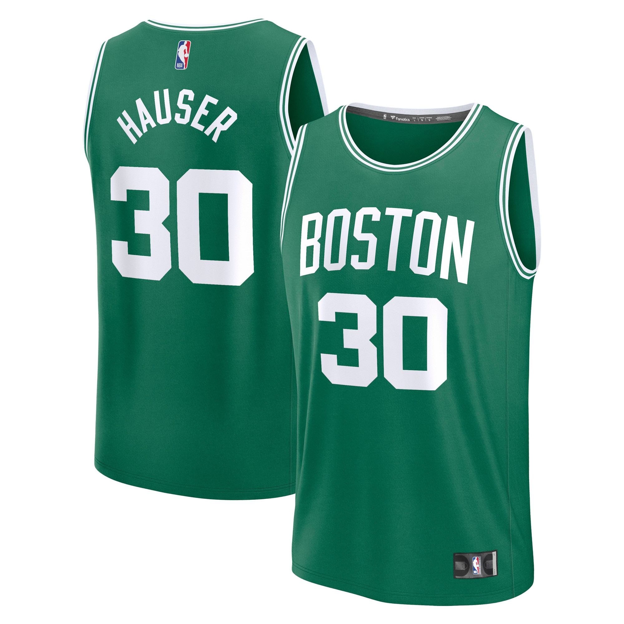 Sam Hauser Boston Celtics Fanatics Fast Break Player Jersey - Icon Edition - Kelly Green