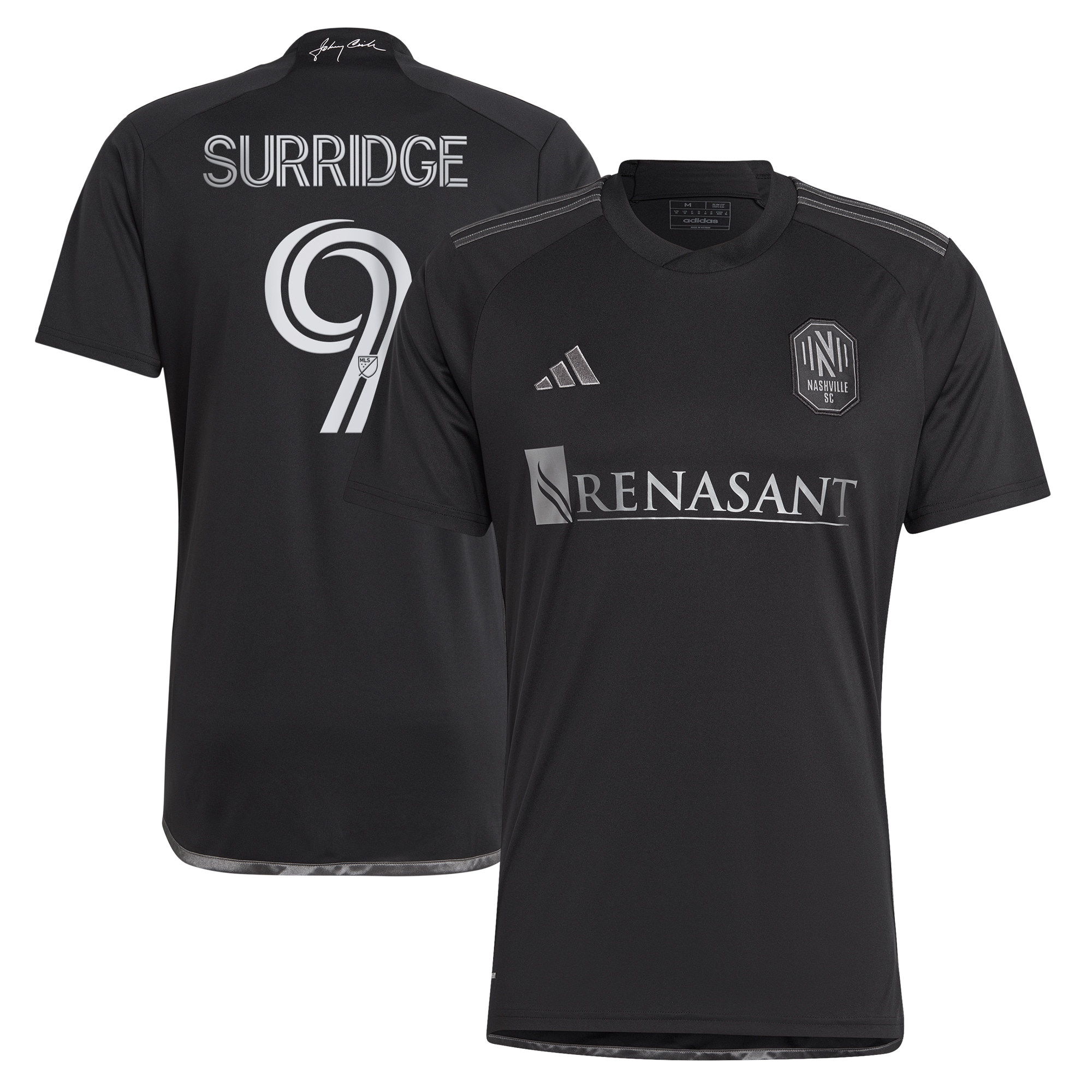 Sam Surridge Nashville SC 2023 Man In Black Kit Player Jersey – Black