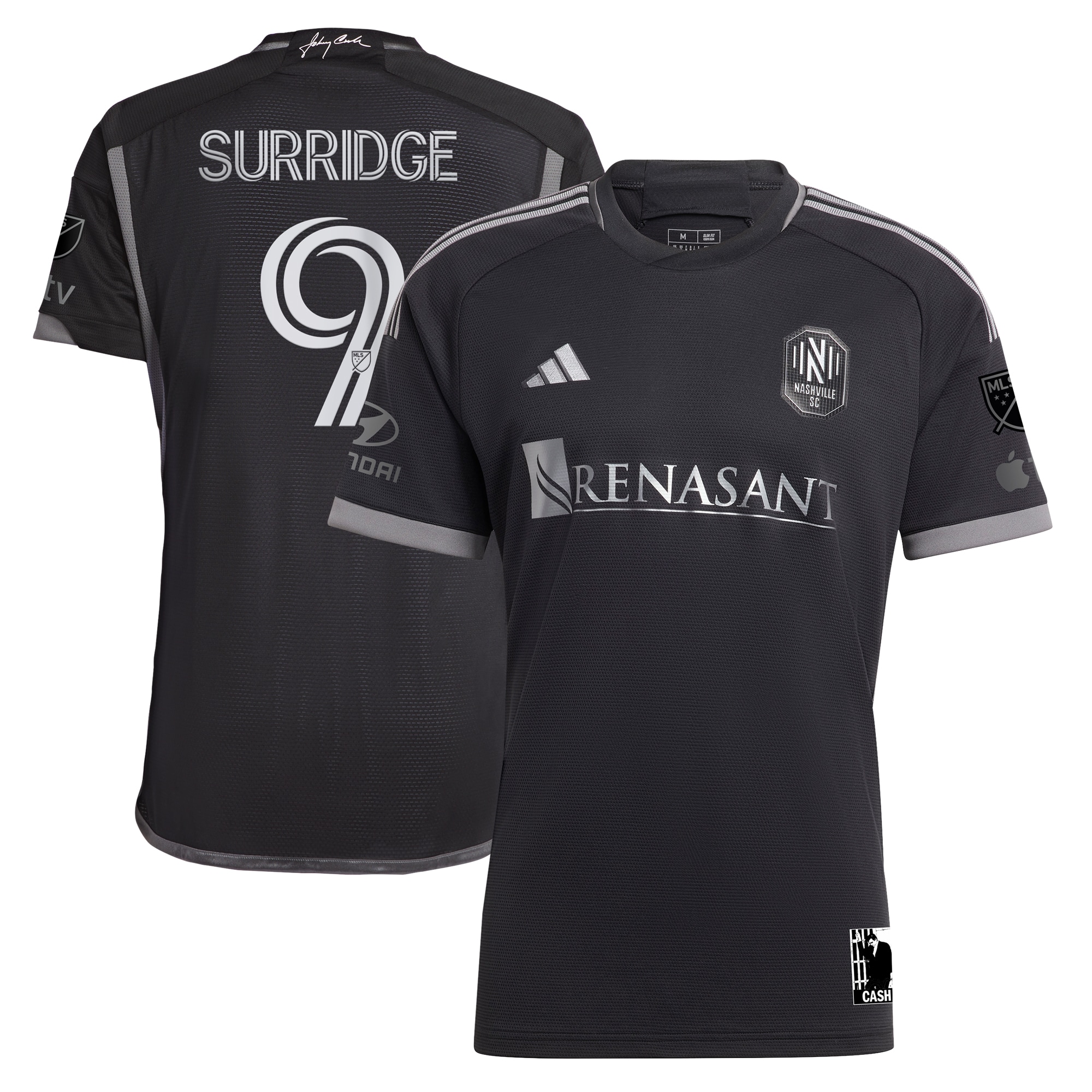Sam Surridge Nashville SC 2023 Man In Black Kit Player Jersey – Black