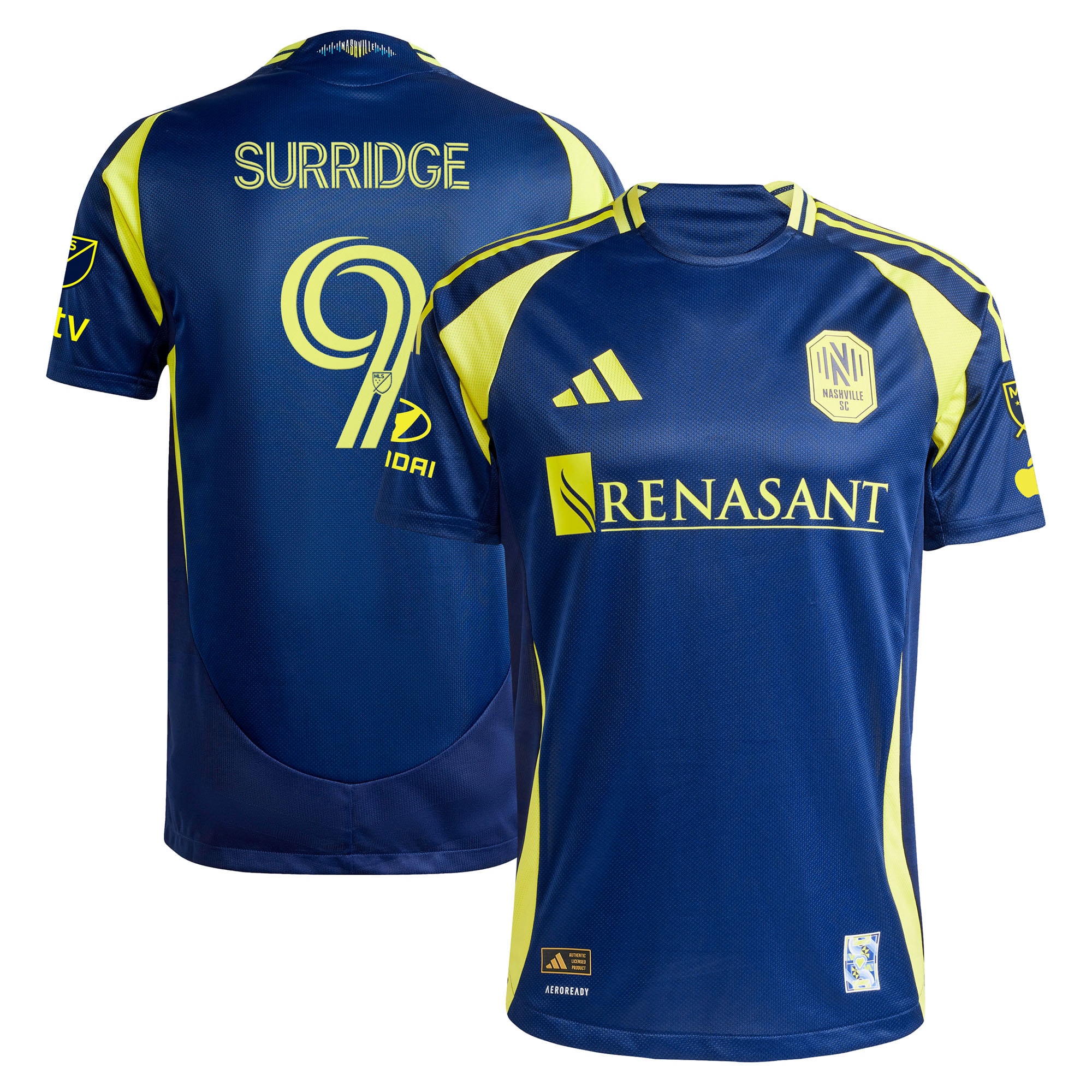 Sam Surridge Nashville SC 2025 The Heart Of Nashville Kit Player Jersey - Navy