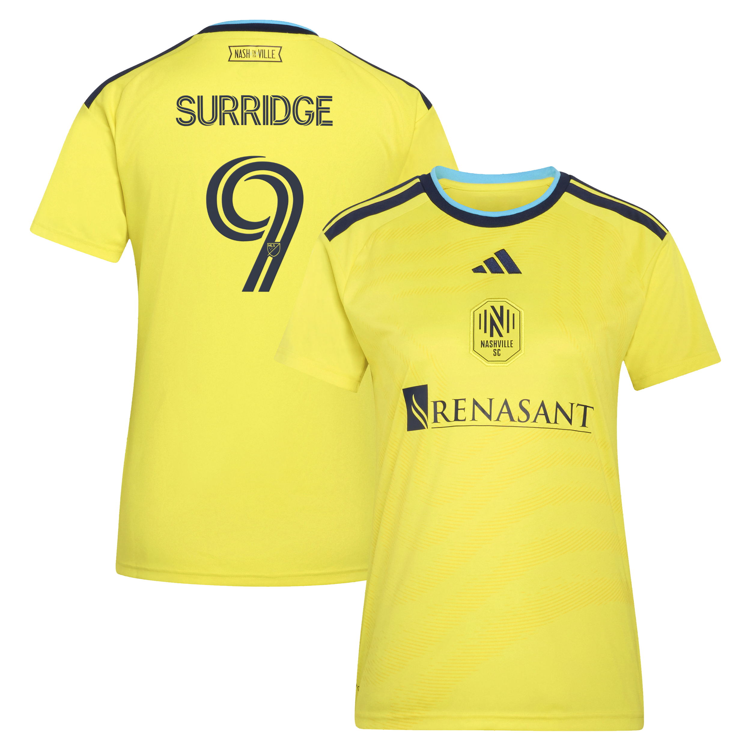 Sam Surridge Nashville SC Women's 2026 The Reverb Kit Jersey - Yellow