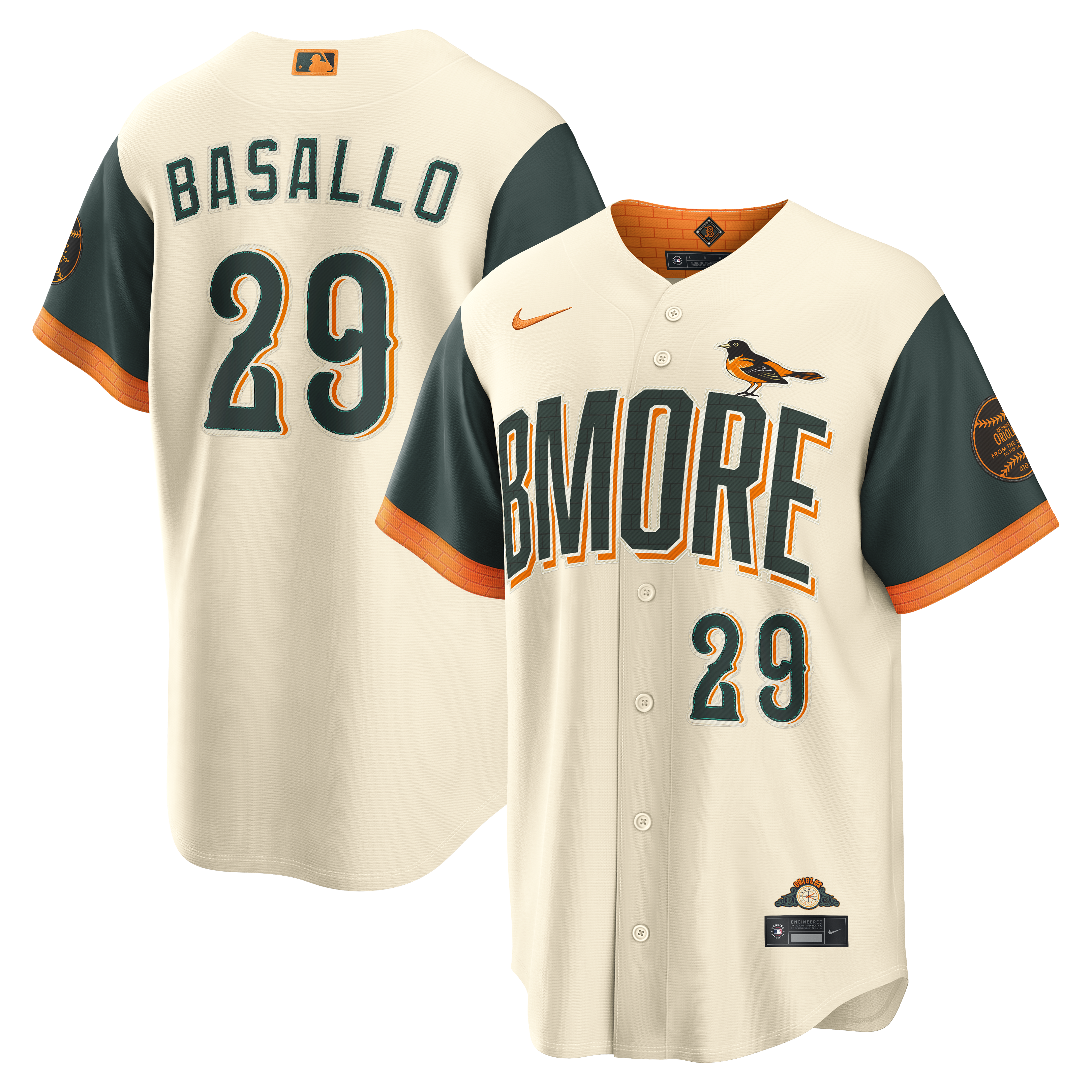 Samuel Basallo Baltimore Orioles 2026 City Connect Stadium Jersey - Natural