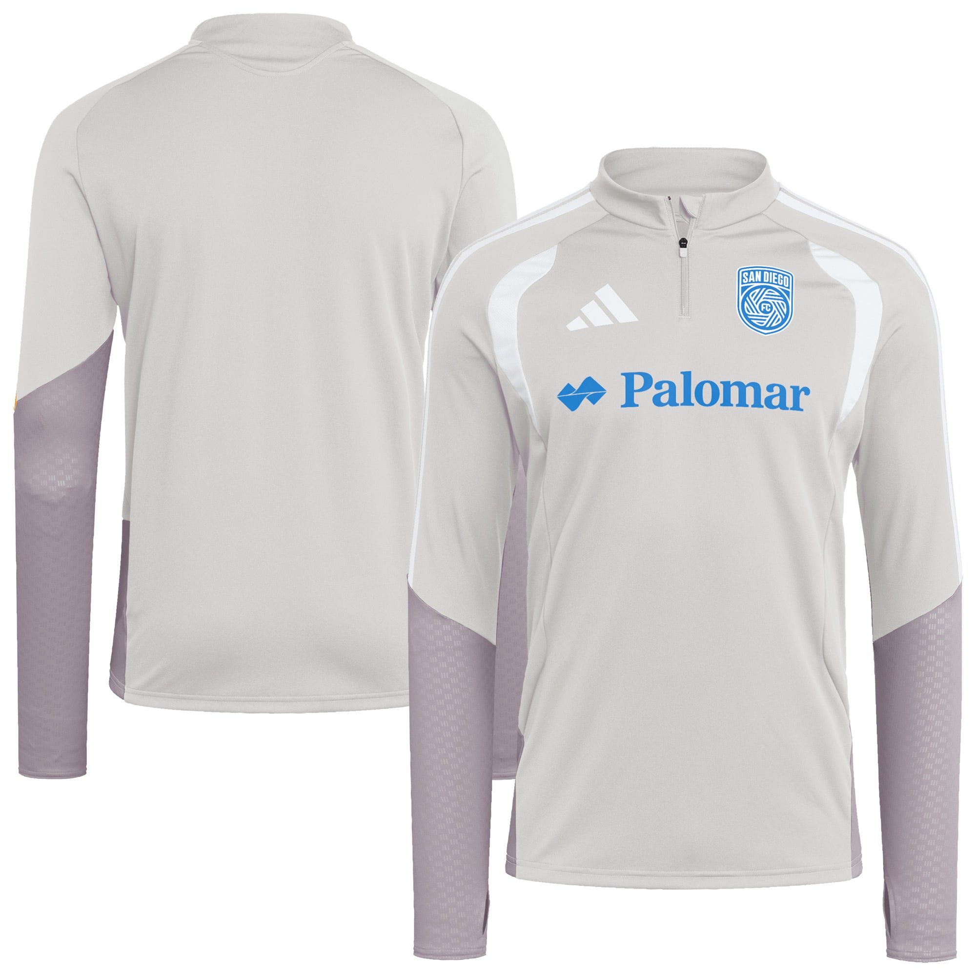 San Diego FC 2026 Tiro Competition Quarter-Zip Training Top - Silver