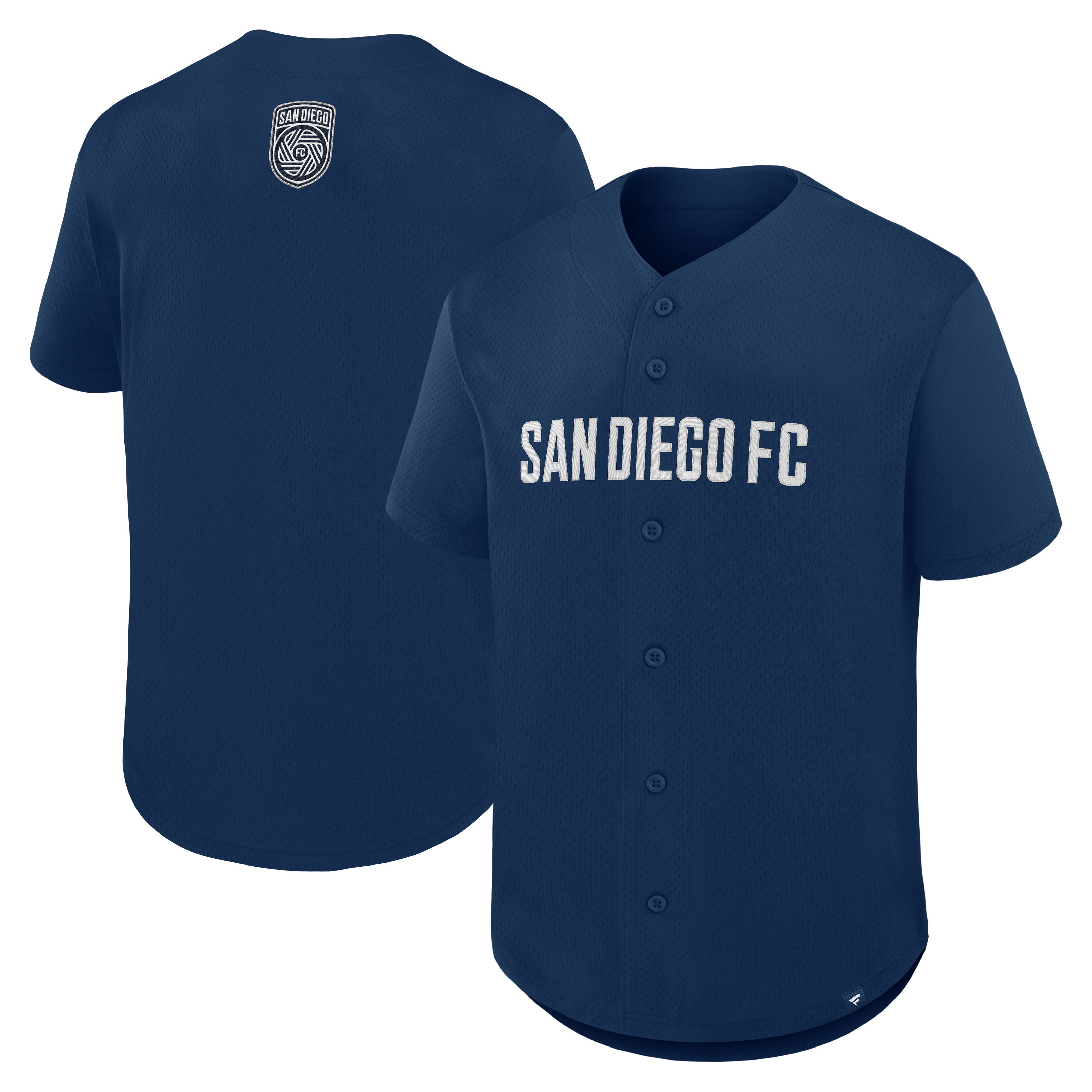 San Diego FC Fanatics Maximum Intensity Button-Up Jersey  - Navy