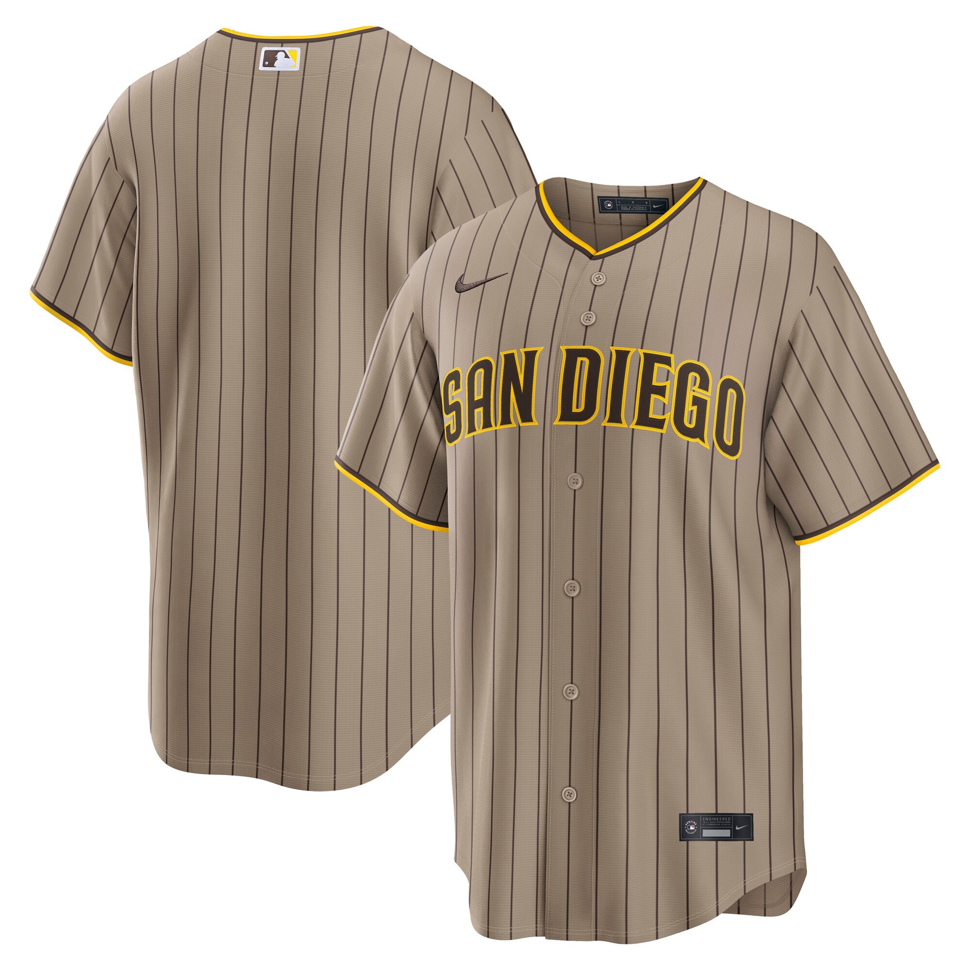 San Diego Padres Alternate Jersey - Sand